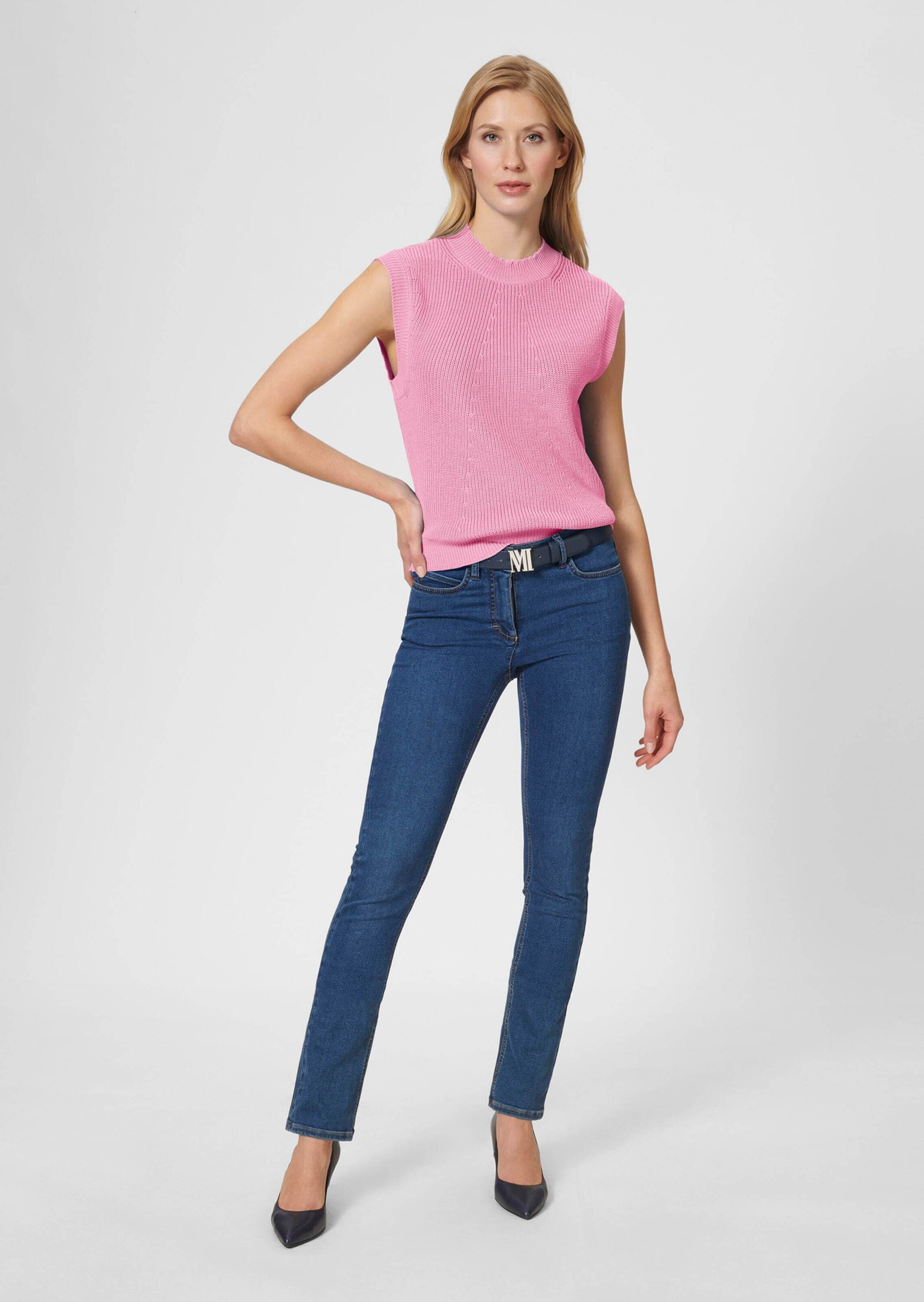 MADELEINE Longpullover »Pullunder Pullunder mit Stehkragen«