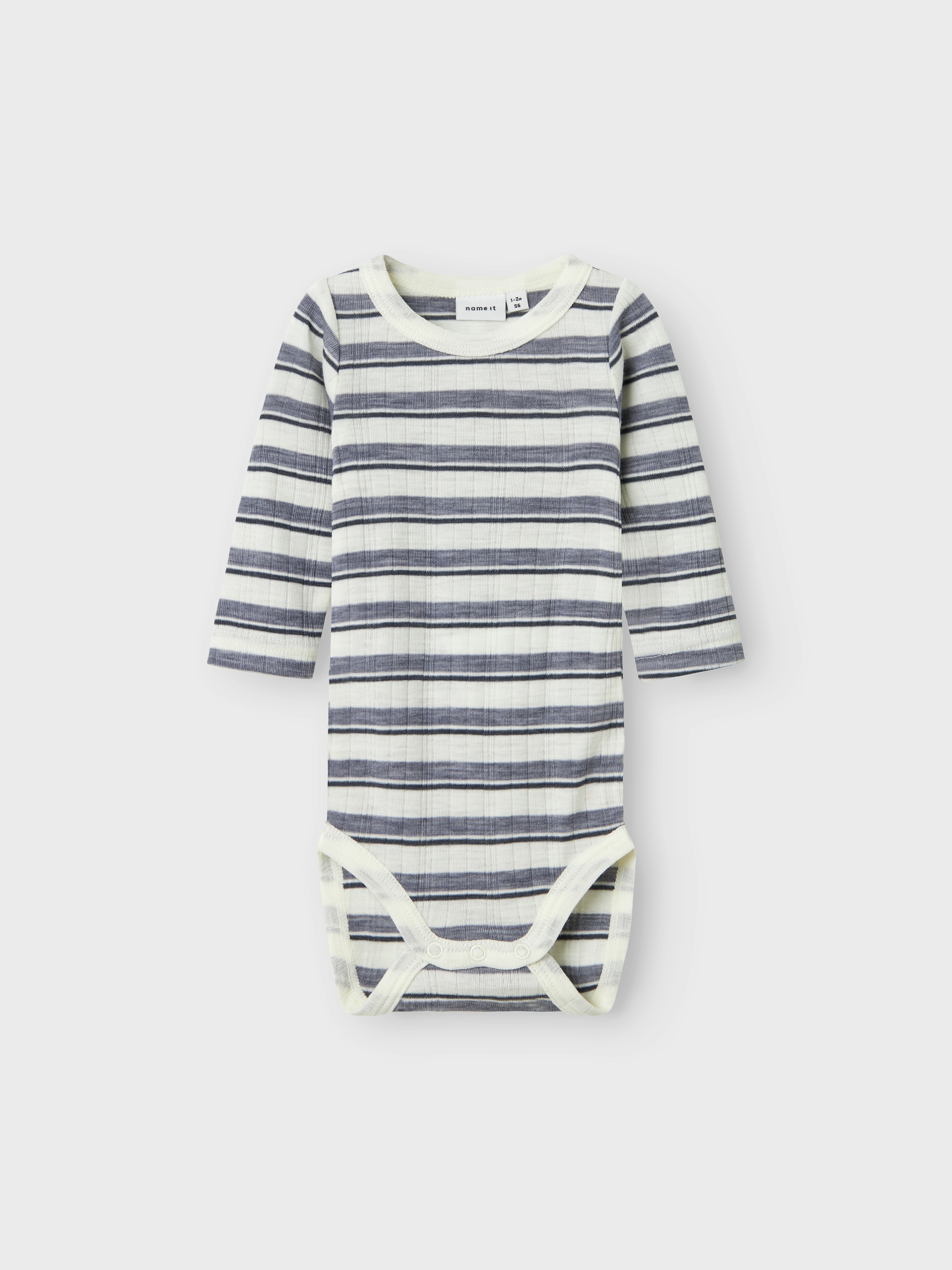 Name It Langarmbody »NBMWANG WOOL NEEDLE LS BODY NOOS«, aus reiner Merinowolle