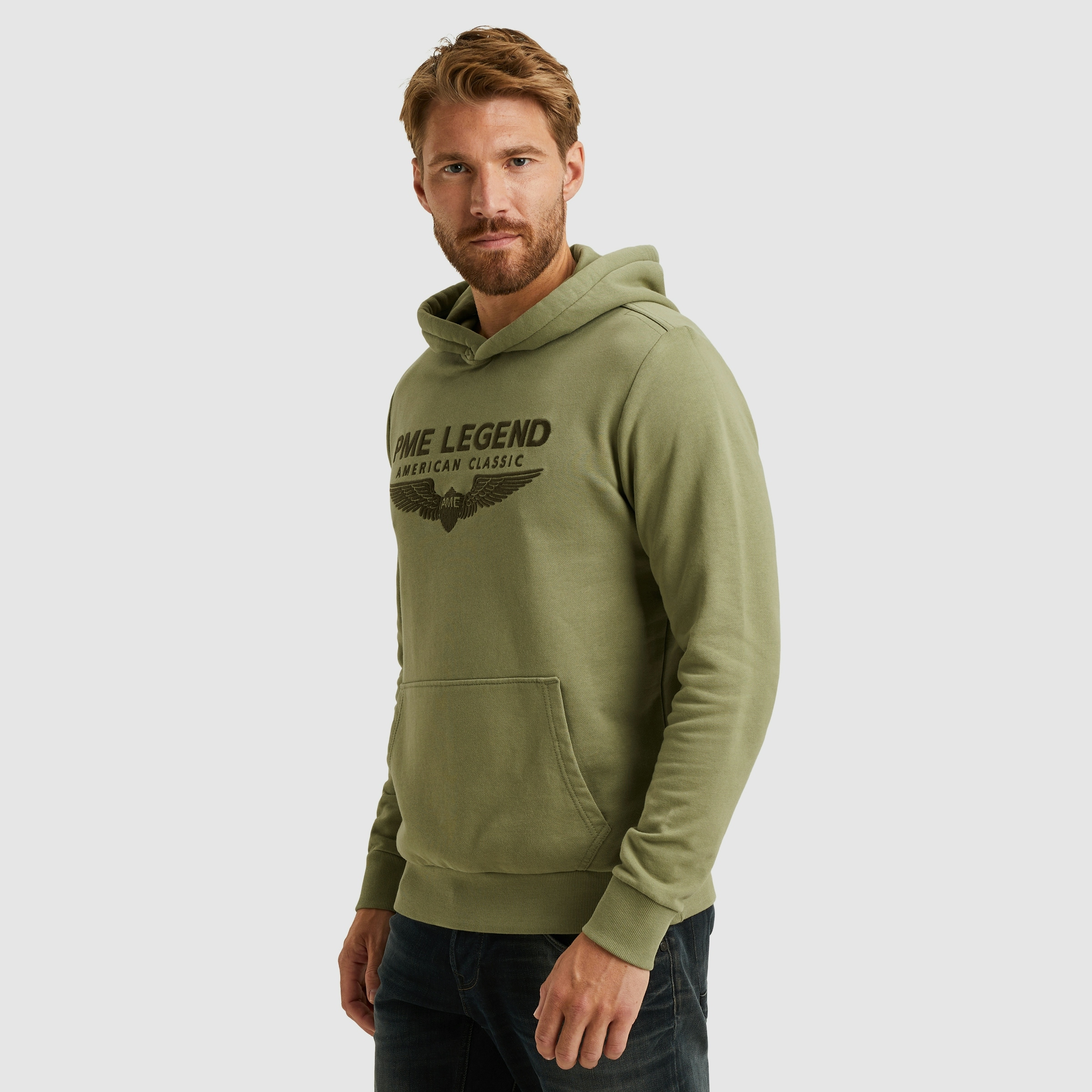 PME LEGEND Kapuzensweatshirt »Hooded soft terry with logo«, mit Logo Print