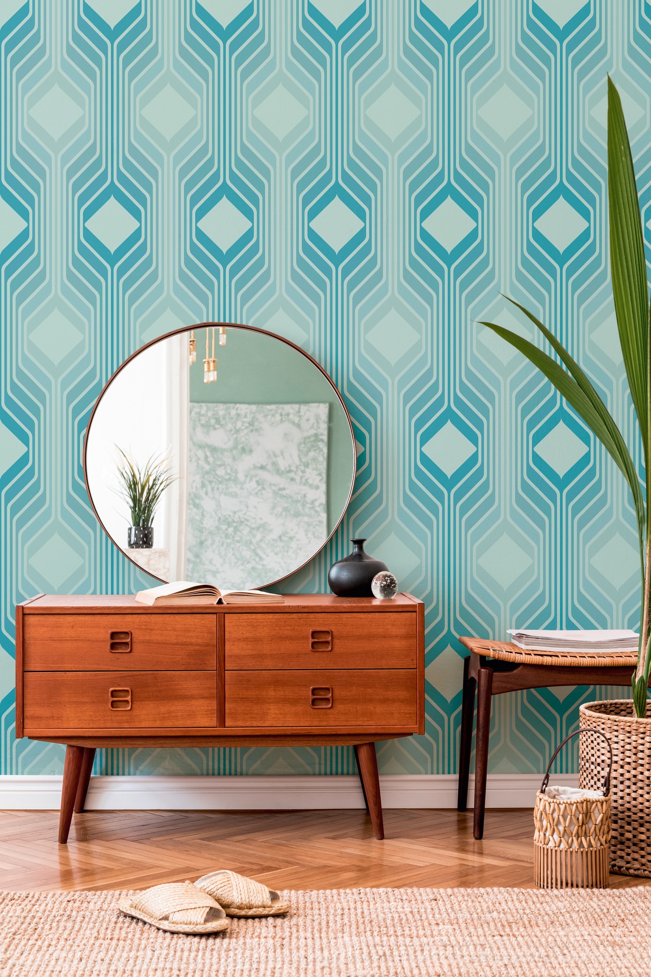 A.S. Création Vliestapete »Retro Chic 3D-Tapete Mustertapete Vintage 3D« matt strukturiert Vliestapete Kacheln für Schlafzimmer Küche Wohnzimmer 3D Design modern