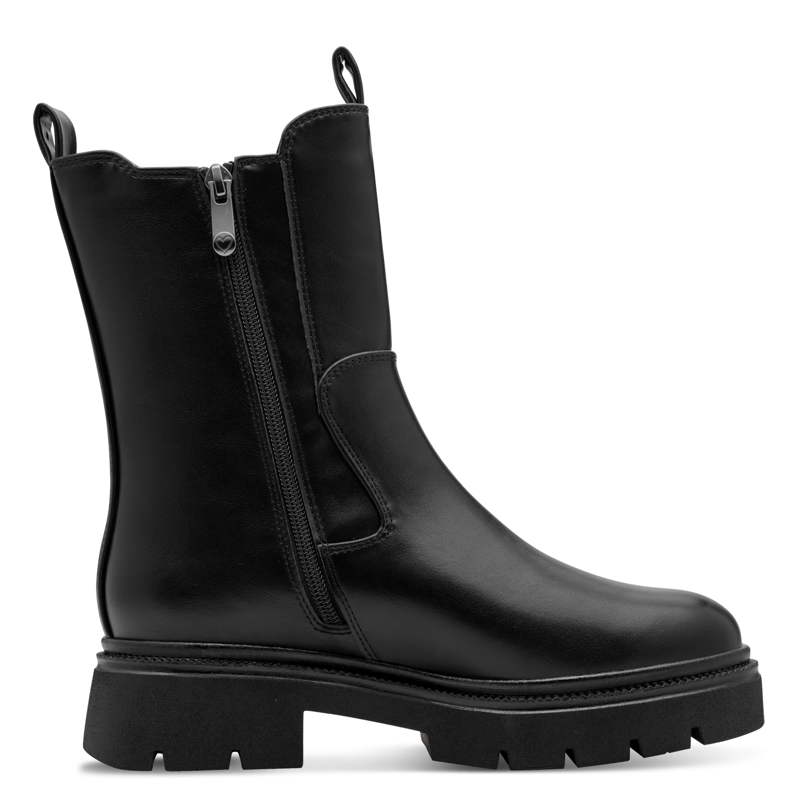 MARCO TOZZI Chelseaboots  Blockabsatz, Stiefelette, mit Stretcheinsatz an der Außenseite