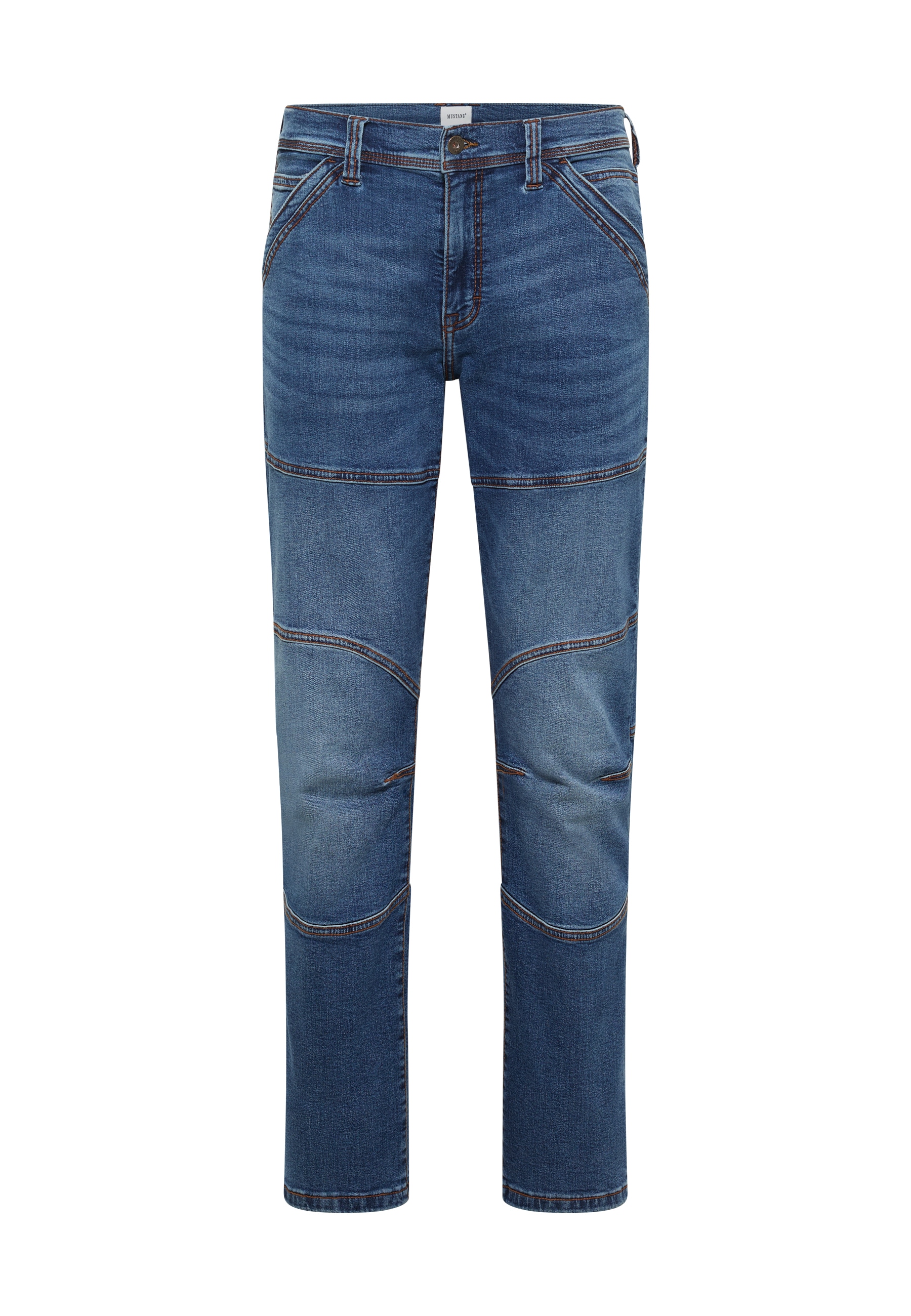 MUSTANG Straight-Jeans »Eastwood Straight« mit kontrastfarbenen Nähten / Stretch