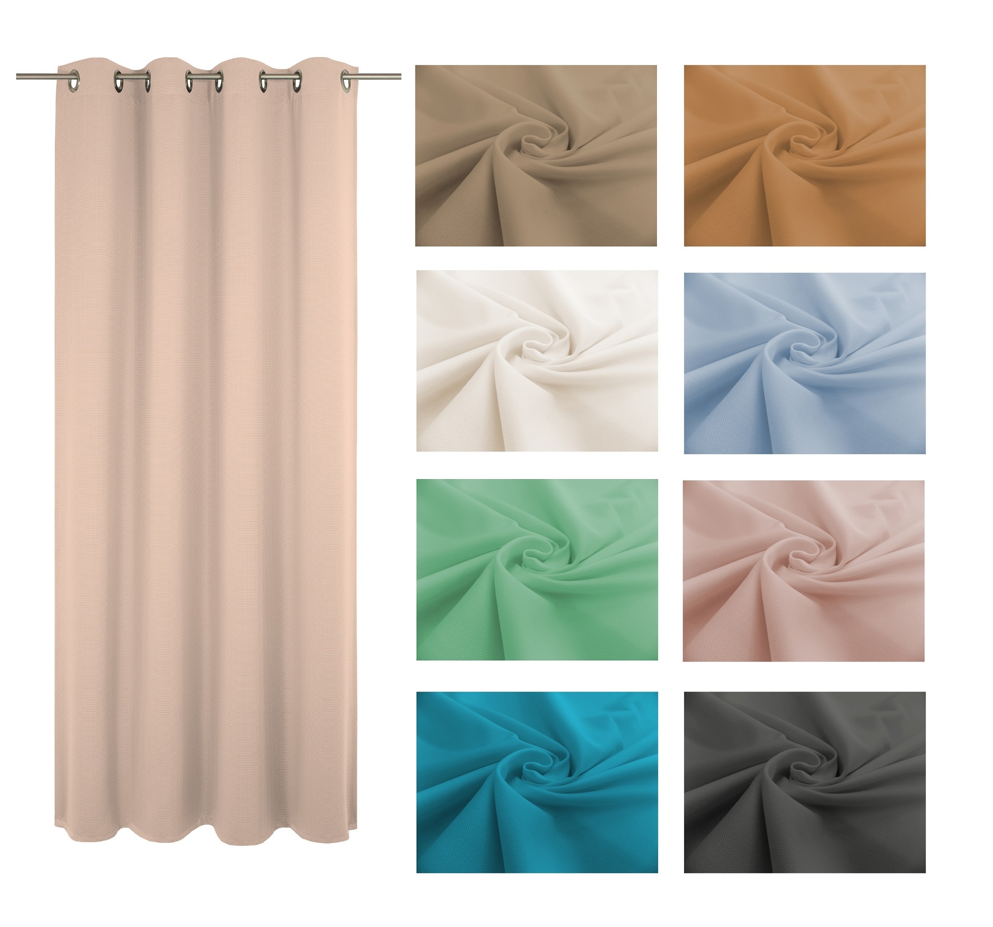 Wirth Vorhang »Neveres« Ösen 1 Stk. tlg.