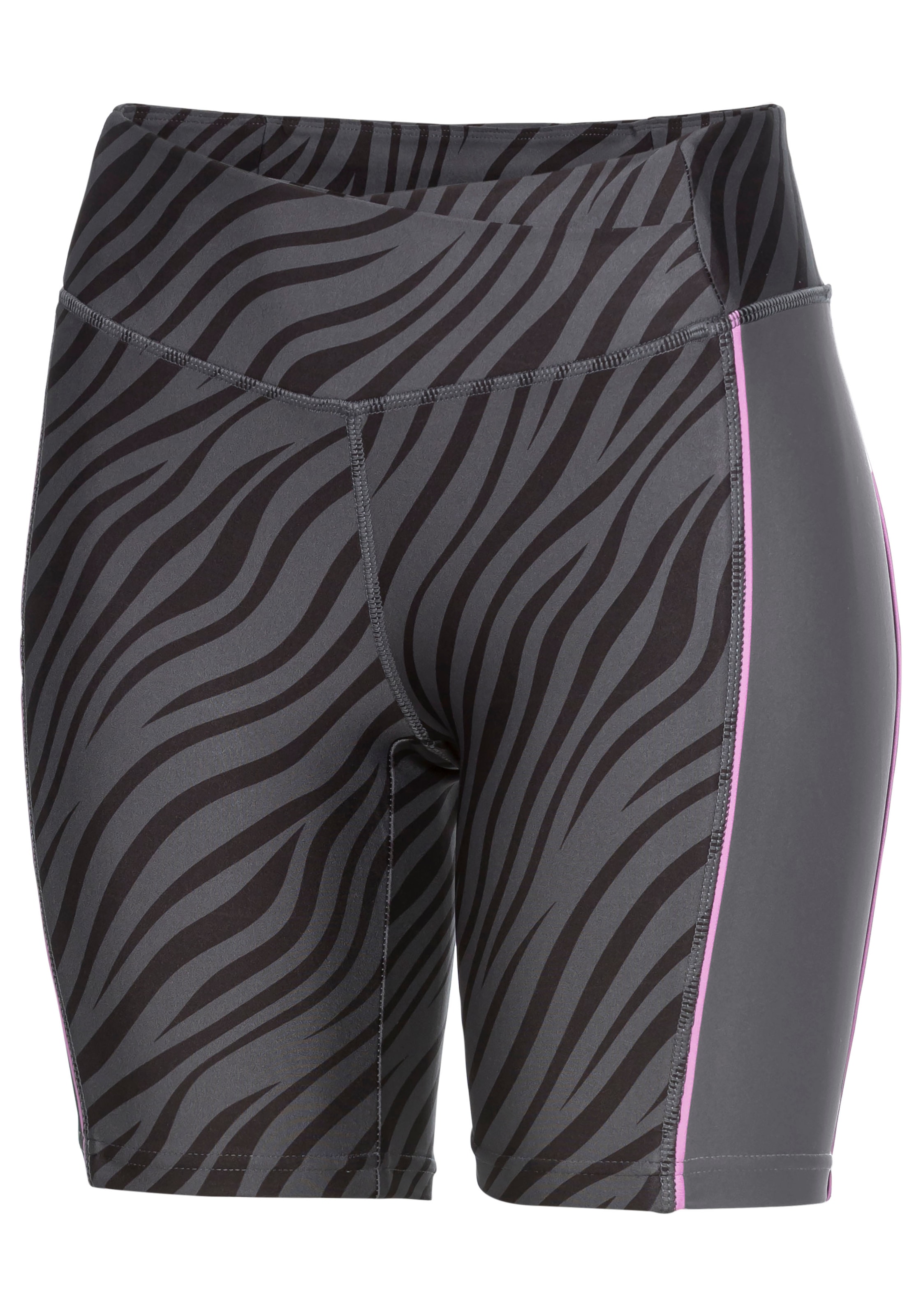 LASCANA ACTIVE Shorts, Sportshorts mit dezentem Zebramuster