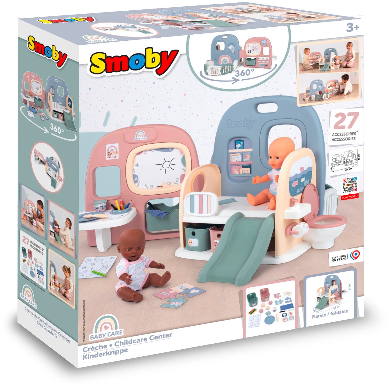 Smoby Puppen Pflegecenter »Baby Care, Puppen-Kita«, Made in Europe