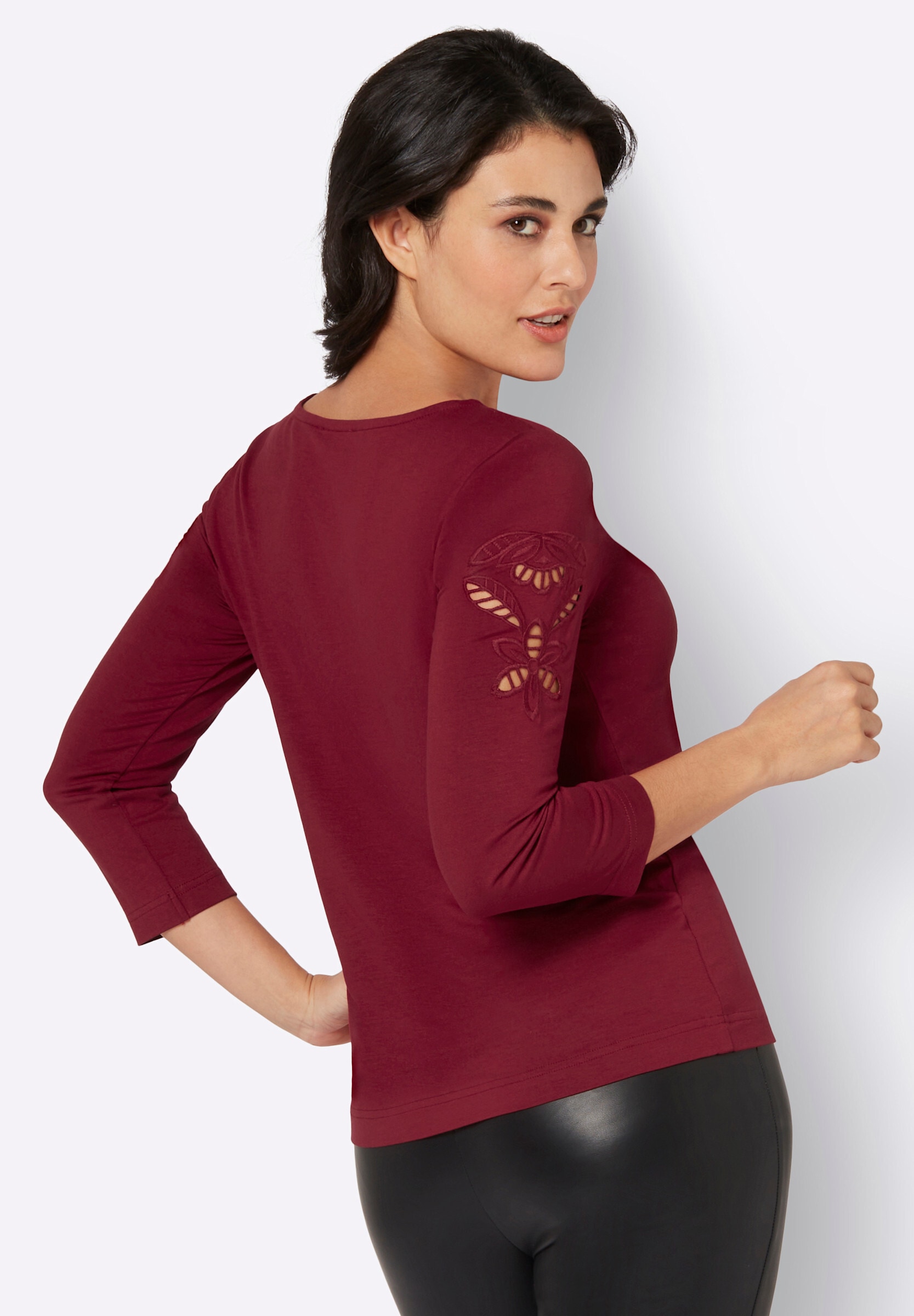 creation L T-Shirt »Shirt Rundhalsshirt in Viskose-Qualität«