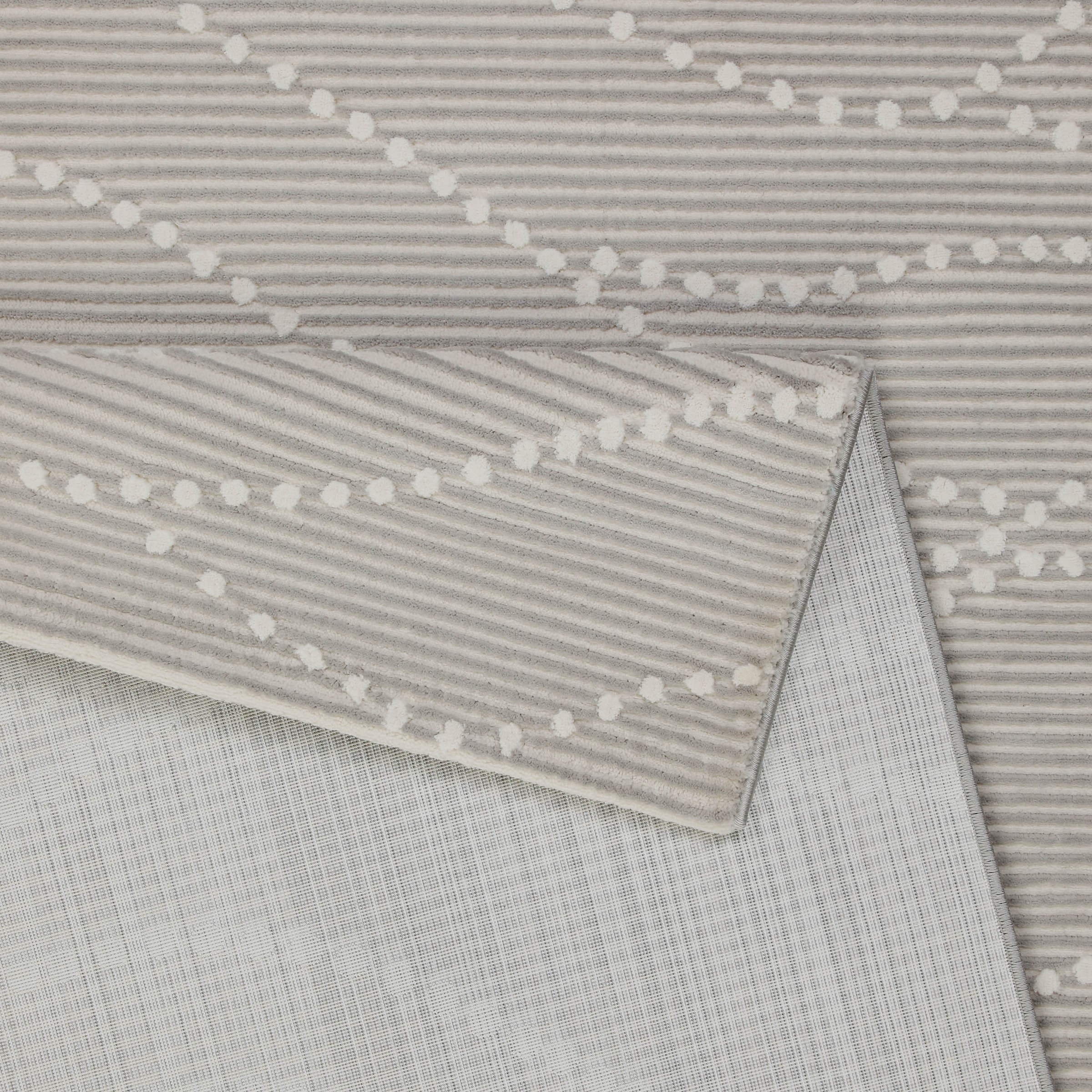 OTTO home Teppich »Adlee« rechteckig 12 mm Höhe Kurzflorteppich, gewebt, geometrisch, Wohnzimmer, modern, Punkte