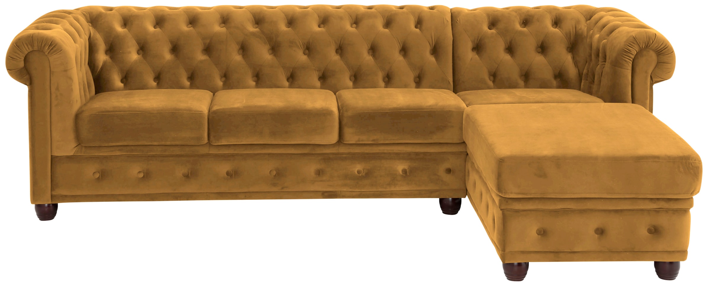 Chesterfield-Sofa »New Castle L-Form«, hochwertige Knopfheftung in...