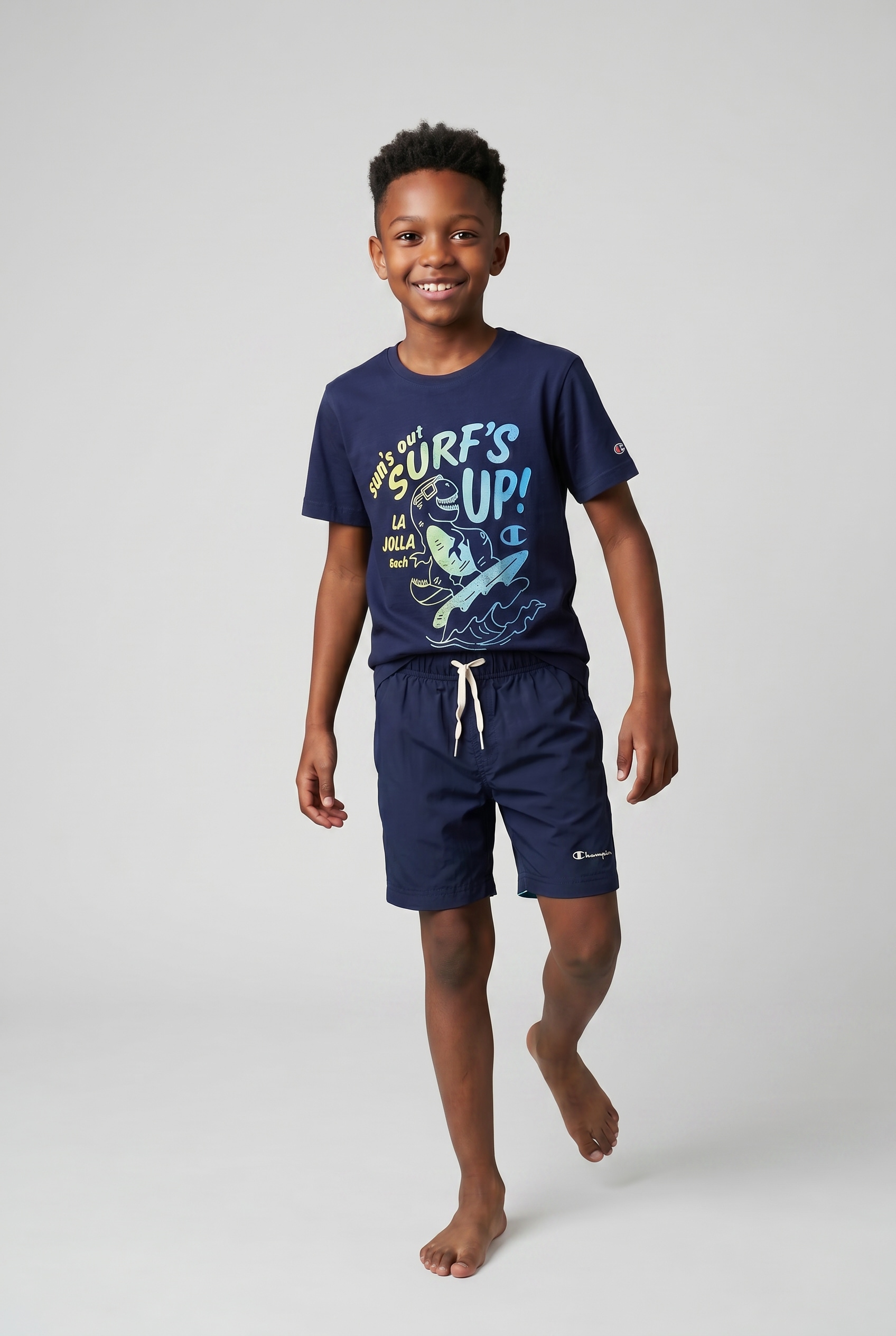 Champion T-Shirt & Shorts »Kids' Beach Set« 2 für Kinder und Jugendliche geeignet, aus Baumwolle