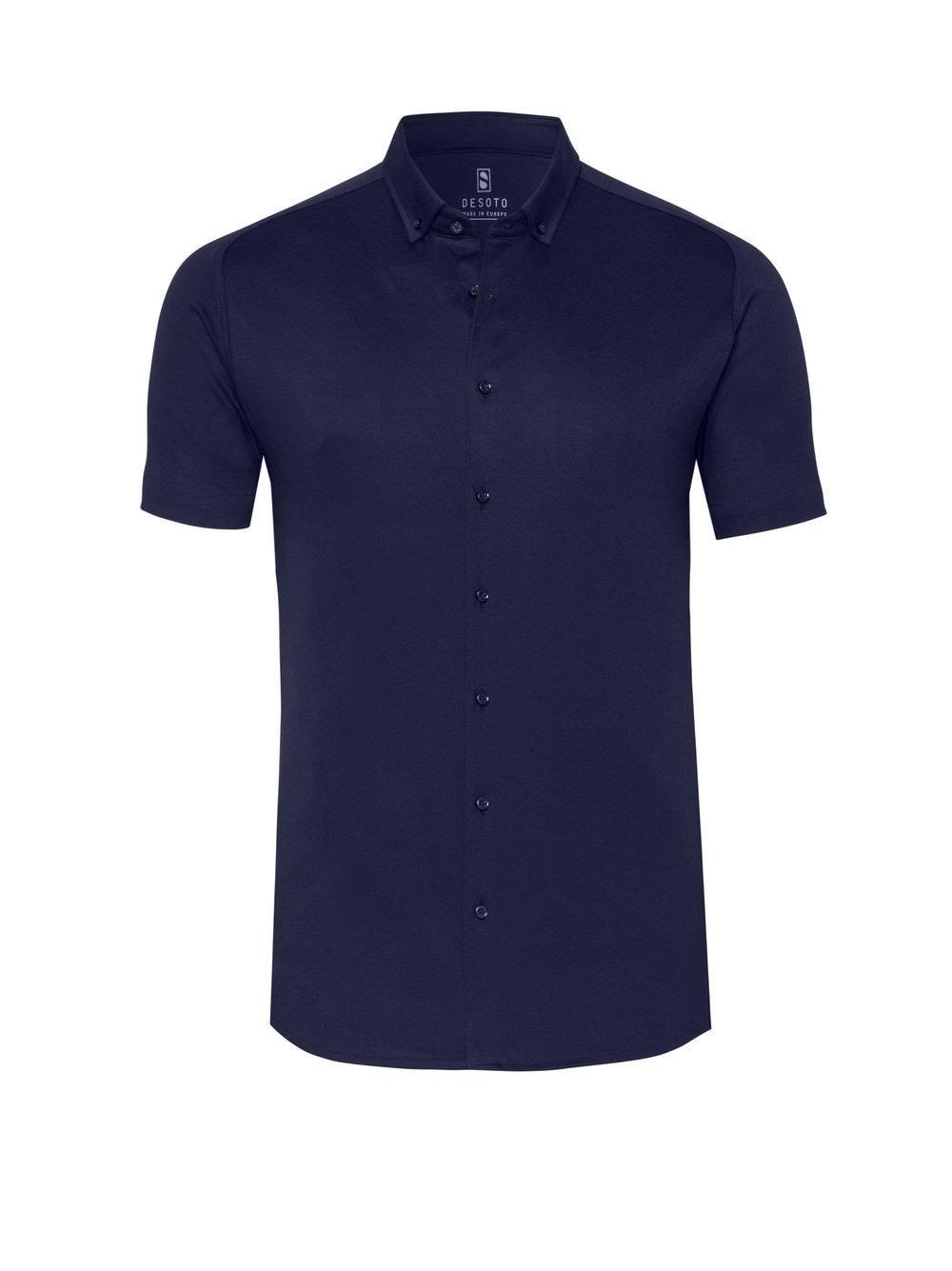 DESOTO Kurzarmhemd »Casual Modern Button Down 1/2«, Mit Rundhalsausschnitt