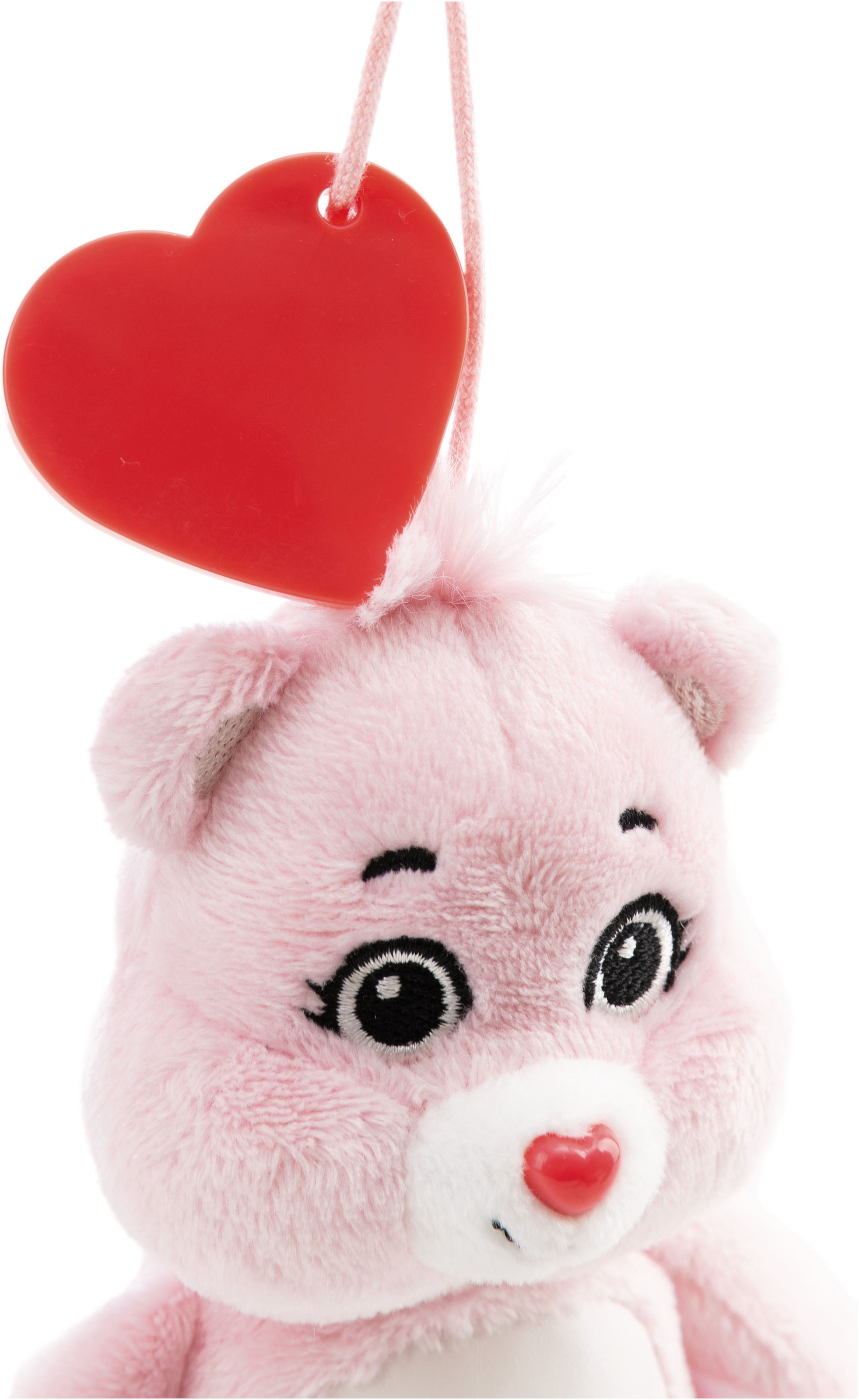 Nici Plüschanhänger »CARE BEARS, Glücksbärchis, Lieb-mich-Bärchi, 15 cm« mit Charm