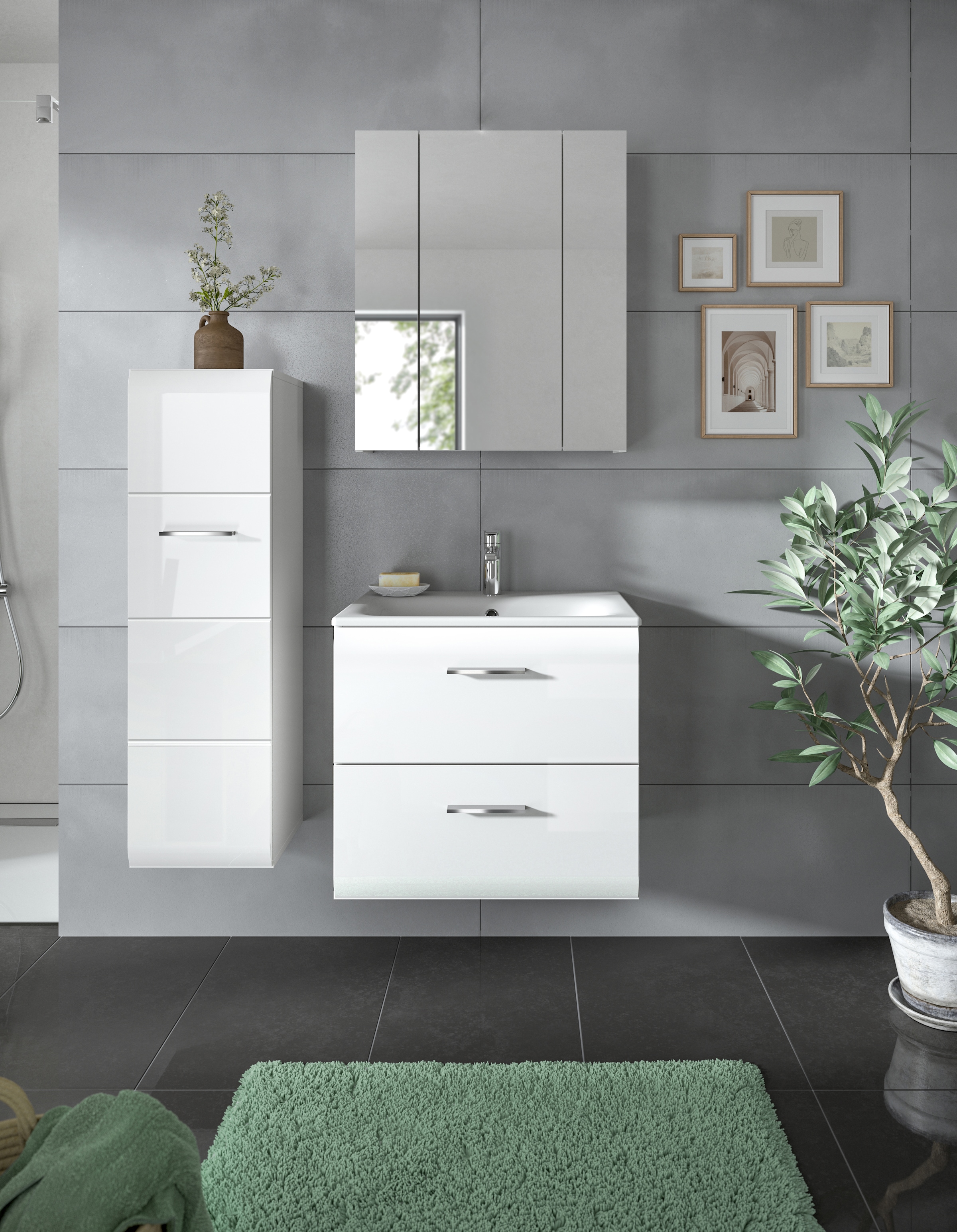 welltime Badezimmer-Set Set, 4 Stk. tlg.