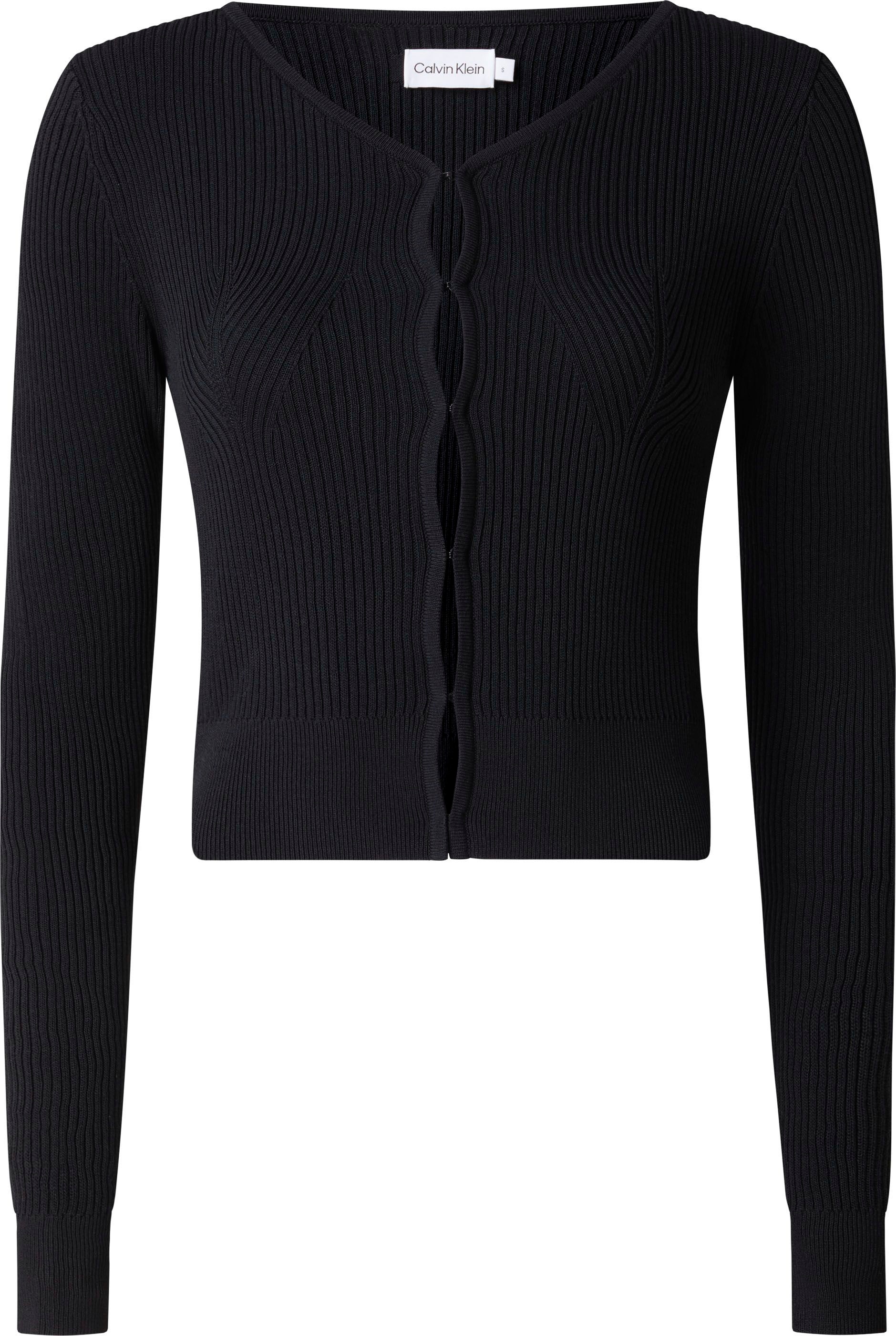 Calvin Klein Strickpullover, mit Hakenverschluss