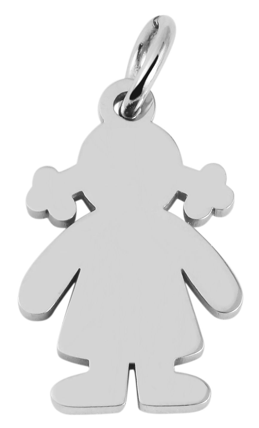 Adelia´s Kettenanhänger »Mädchen Anhänger aus Edelstahl«