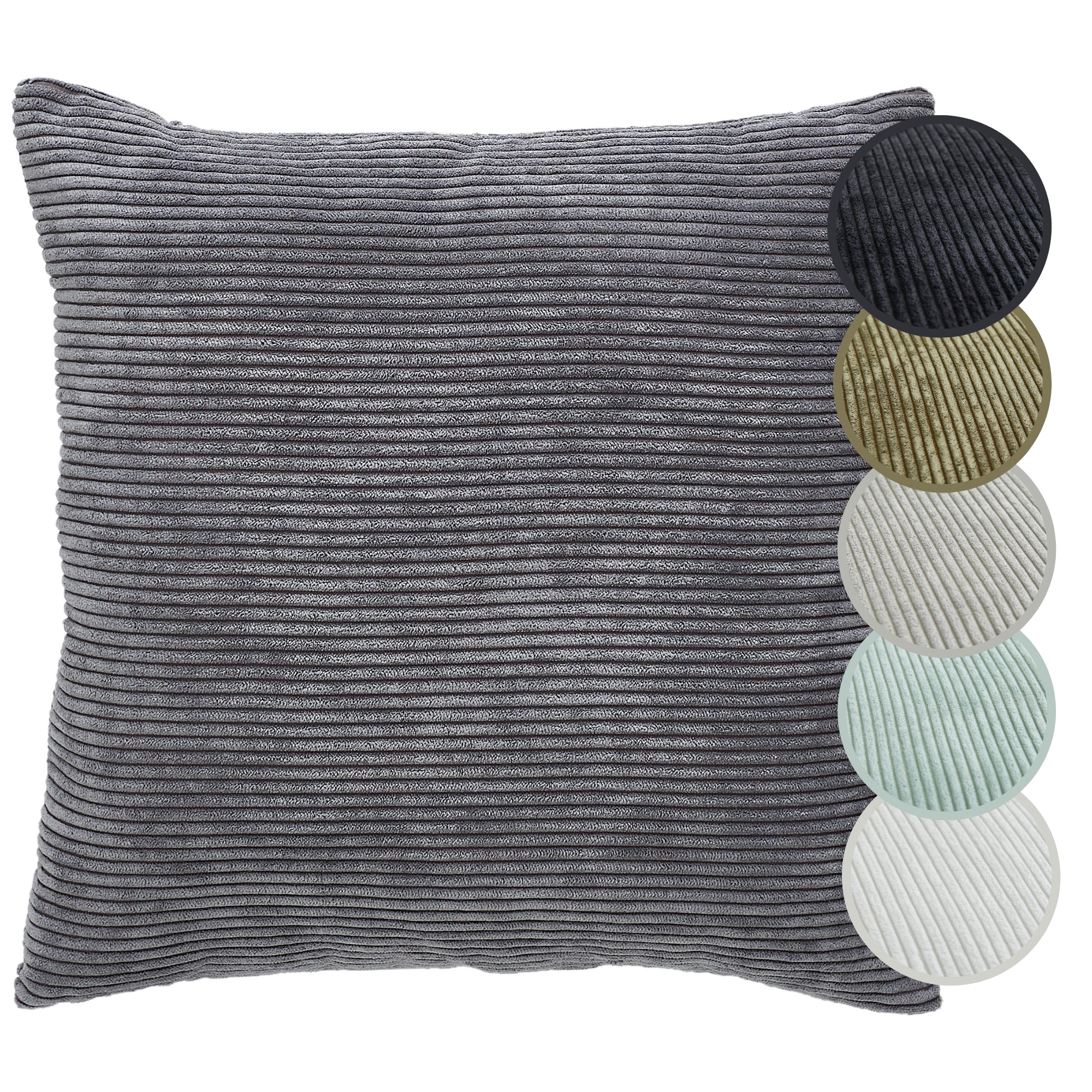 Andiamo Dekokissen »Cord Kissen Emy, Kissenhülle mit Füllung« Sofakissen, eckig, 40x40 oder 30x50  cm, auch als 4er Set erhältlich