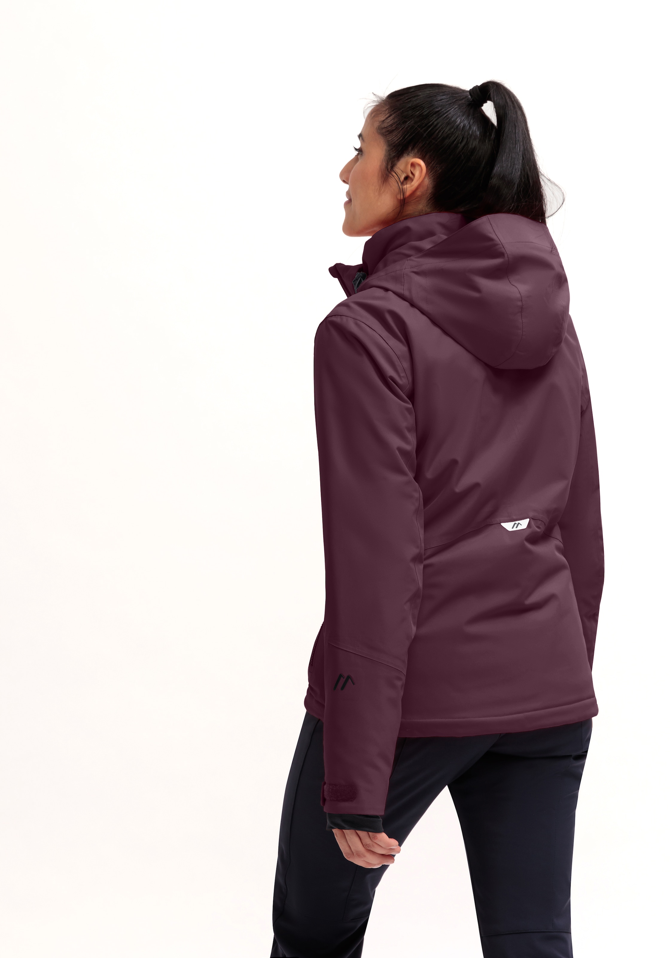 Maier Sports Skijacke »Straja« Damen Winterjacke, wind/wasserdicht, 3 RV-Taschen und Kapuze
