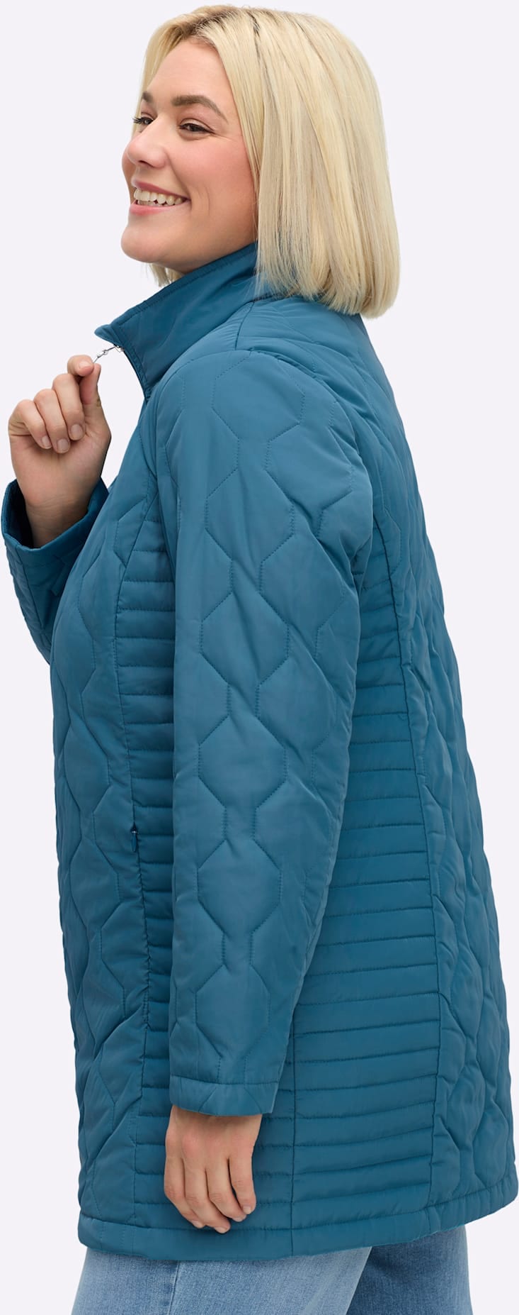 Sheego Steppjacke ohne Kapuze