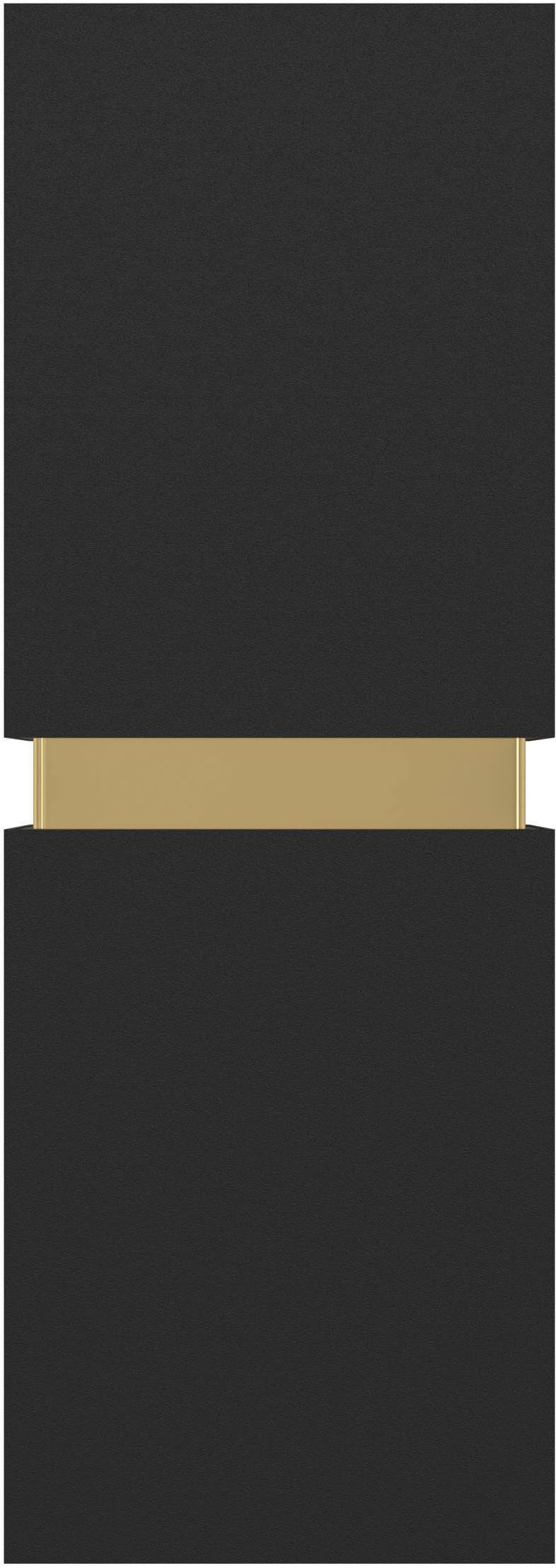 EGLO Wandleuchte »Passa 2 Wandlampe, Wohnzimmerlampe mit Up and Down light, eckig, GU10« GU10 1 Stk. Wand-/Deckenleuchte - L5,5 x H17 x AL8,5 cm - schwarz, gold