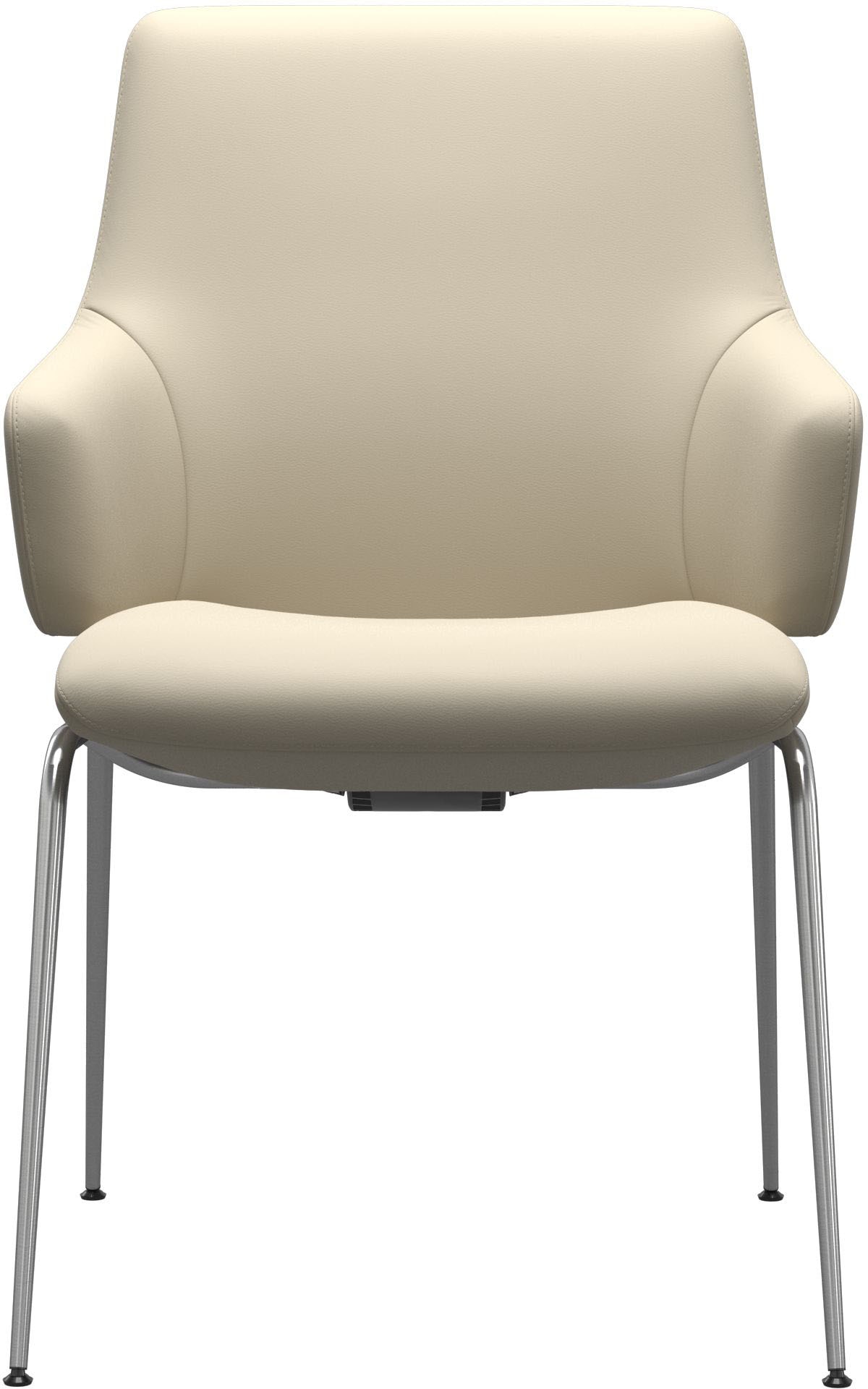 Stressless® Polsterstuhl »Laurel«, Leder BATICK, Low Back mit Armlehne, Größe L, mit Beinen aus Stahl in Schwarz matt