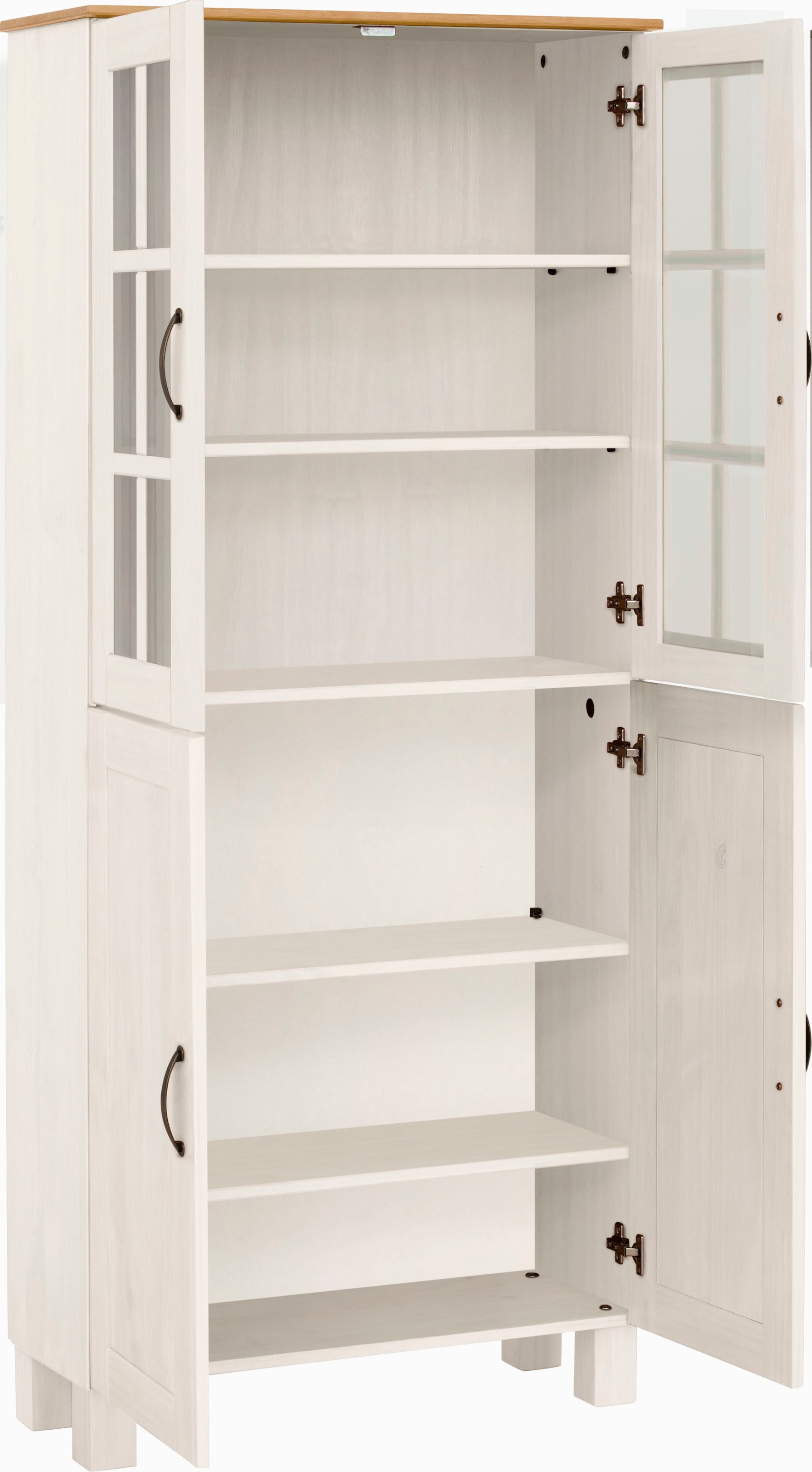Home affaire Hochschrank »Rodby«, FSC®-zertifiziertes Massivholz, Breite 75cm, Höhe 170cm