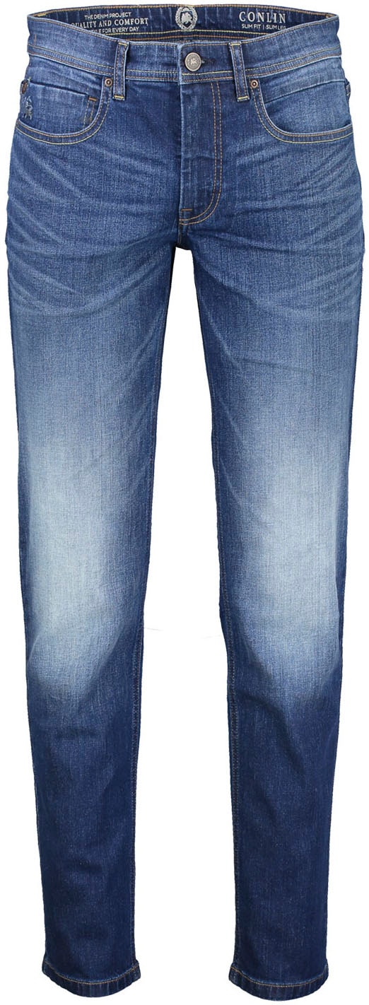 Slim-fit-Jeans, leichte Abriebeffekte