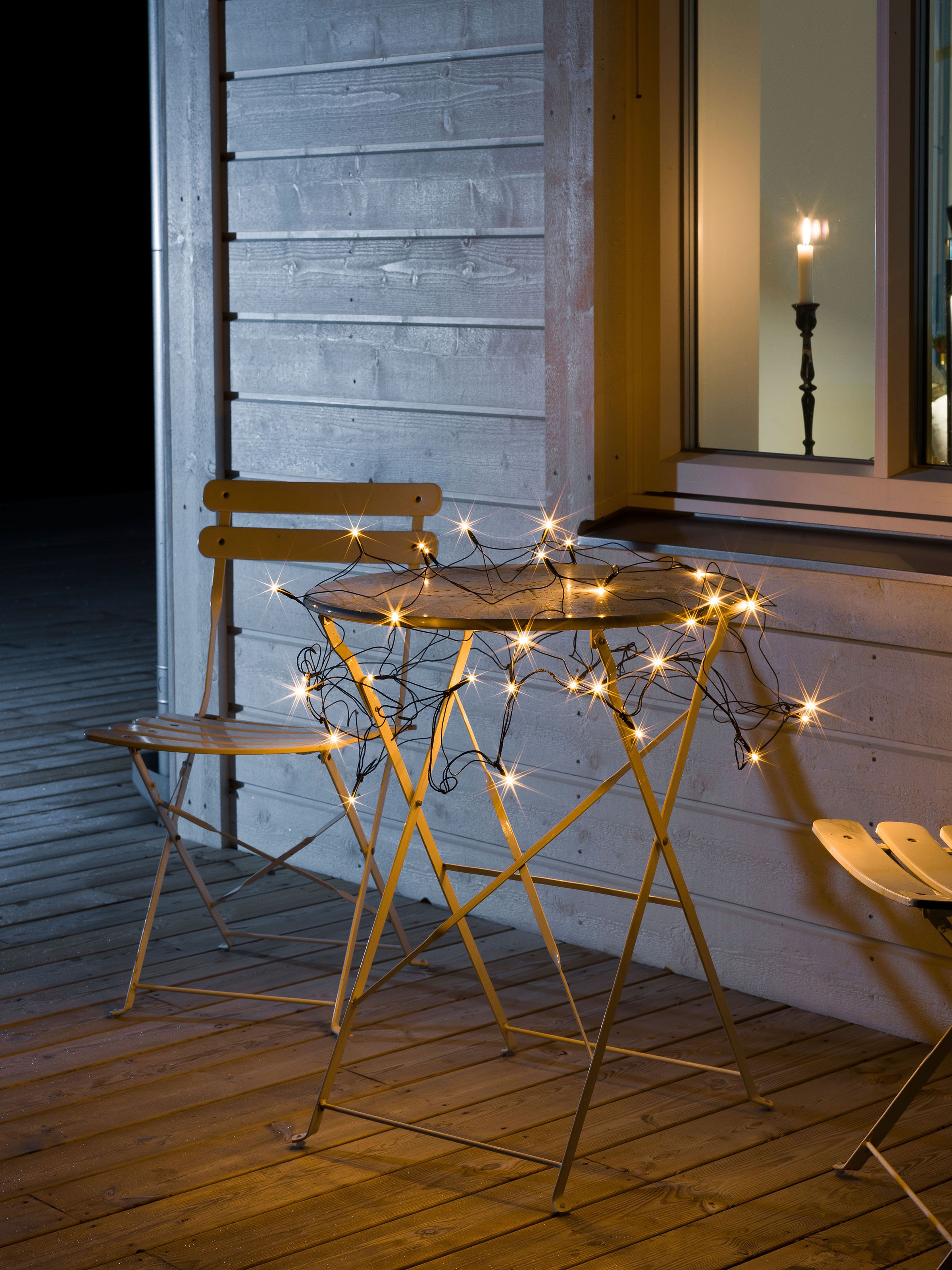 KONSTSMIDE LED-Lichternetz, 32 St.-flammig, LED Lichternetz, 32 bernsteinfarbene Dioden