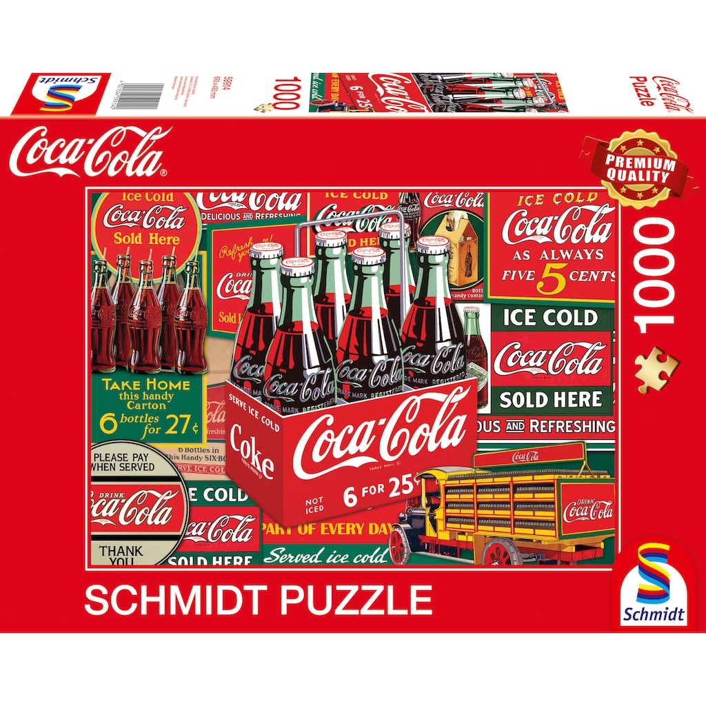 Schmidt Spiele Puzzle »Klassiker, Puzzle Coca Cola«