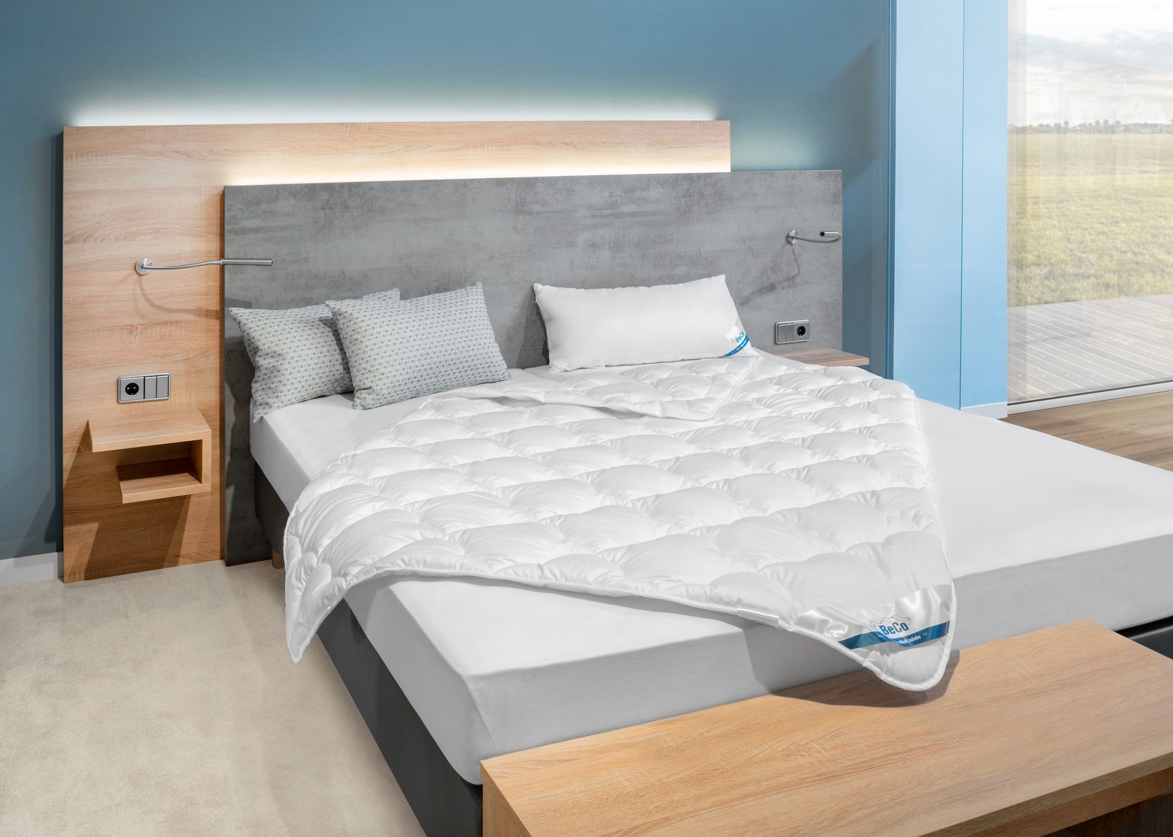 Beco Naturfaserbettdecke »BeCo Tencel«, normal, Füllung 100% Lyocell, Bezug 55% Tencel 45% Baumwolle, (1 St.)
