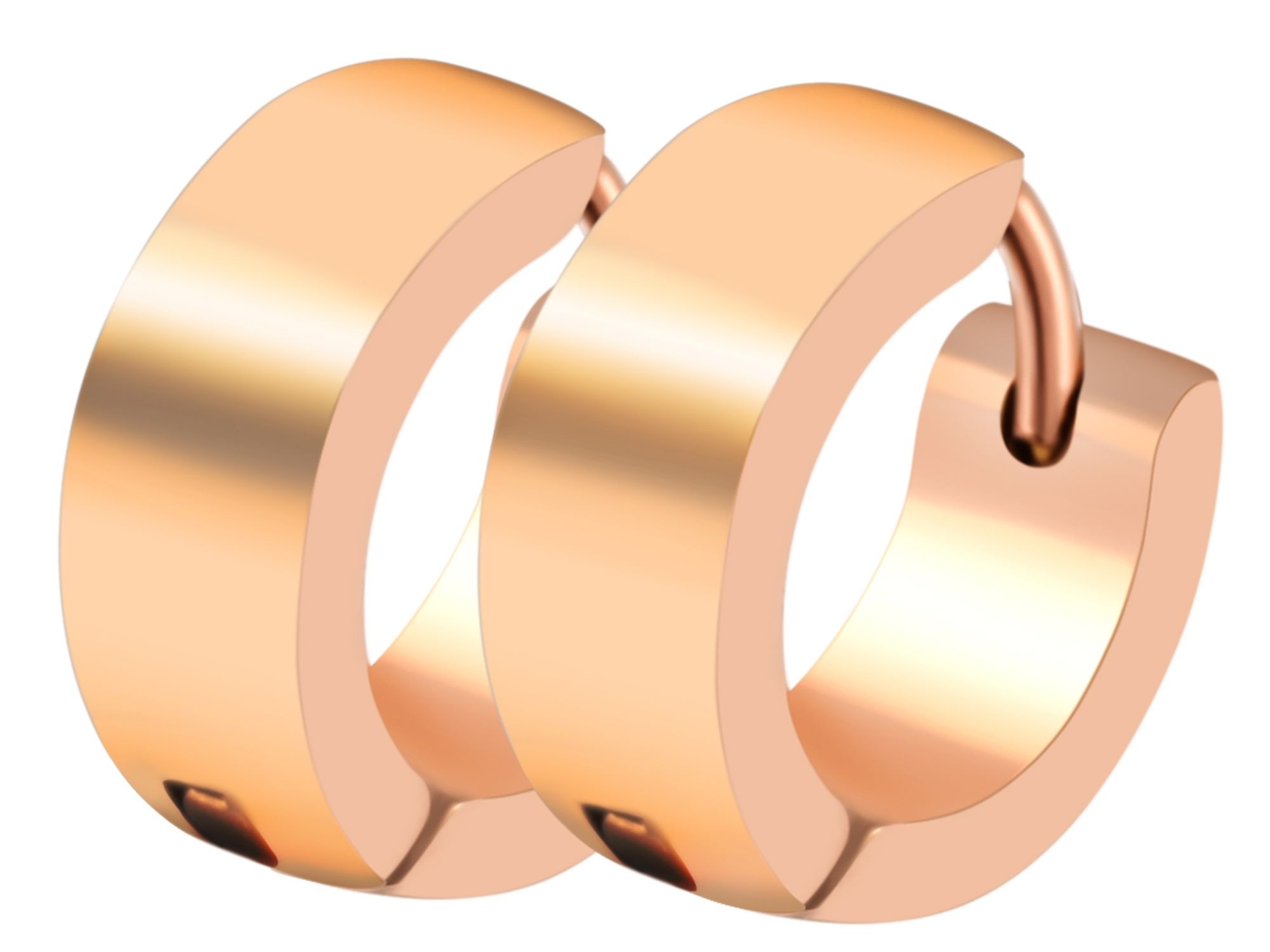 Adelia´s Paar Creolen »Damen Ohrringe ¿ Klappcreole aus Edelstahl«