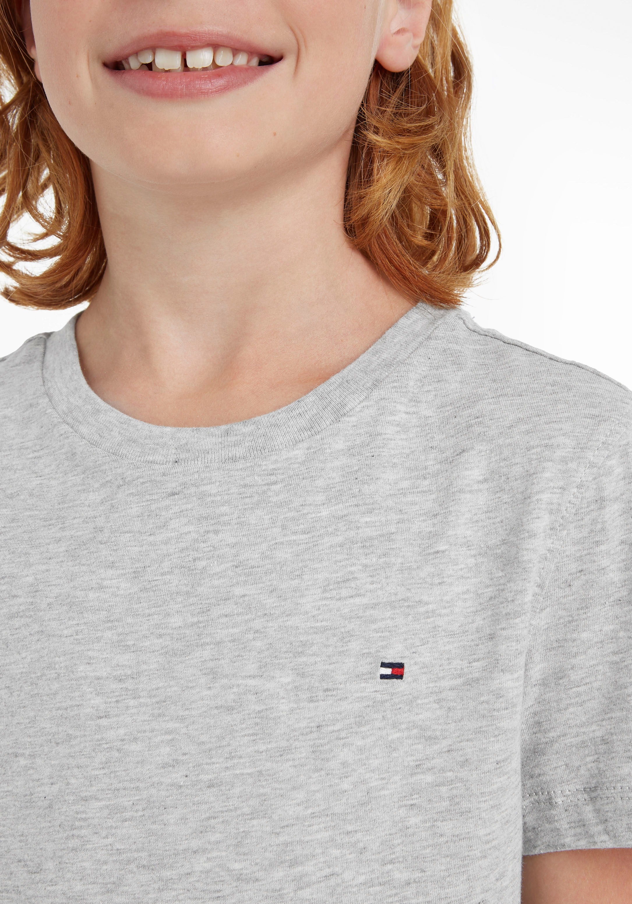 Tommy Hilfiger T-Shirt »BOYS BASIC CN KNIT«, Kinder Kids Junior MiniMe