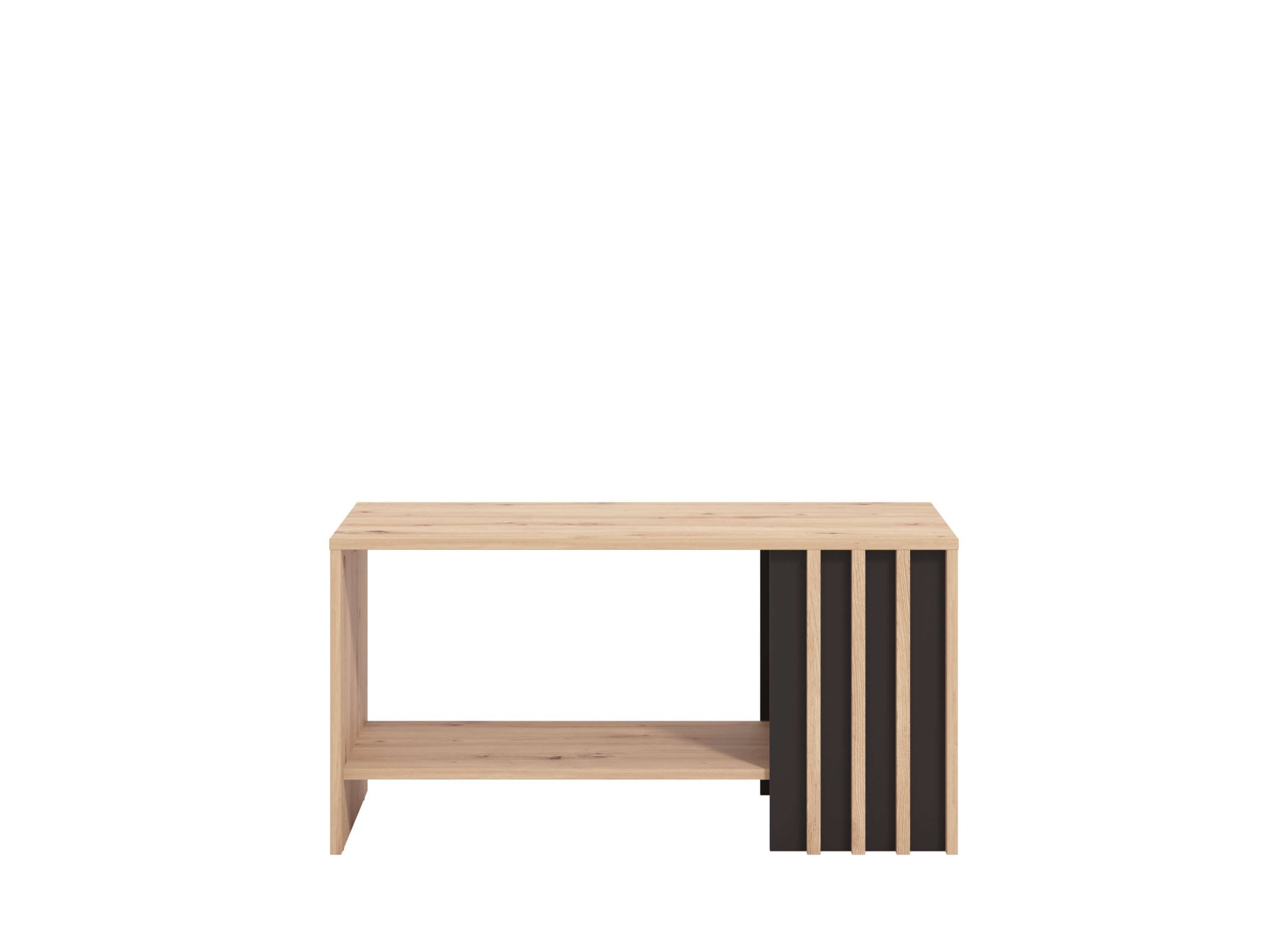 Home affaire Couchtisch »Laval, Wohnzimmertisch, Sofatisch, Beistelltisch, Kaffeetisch« Eleganter Couchtisch mit viel Stauraum, Lamellen-Optik