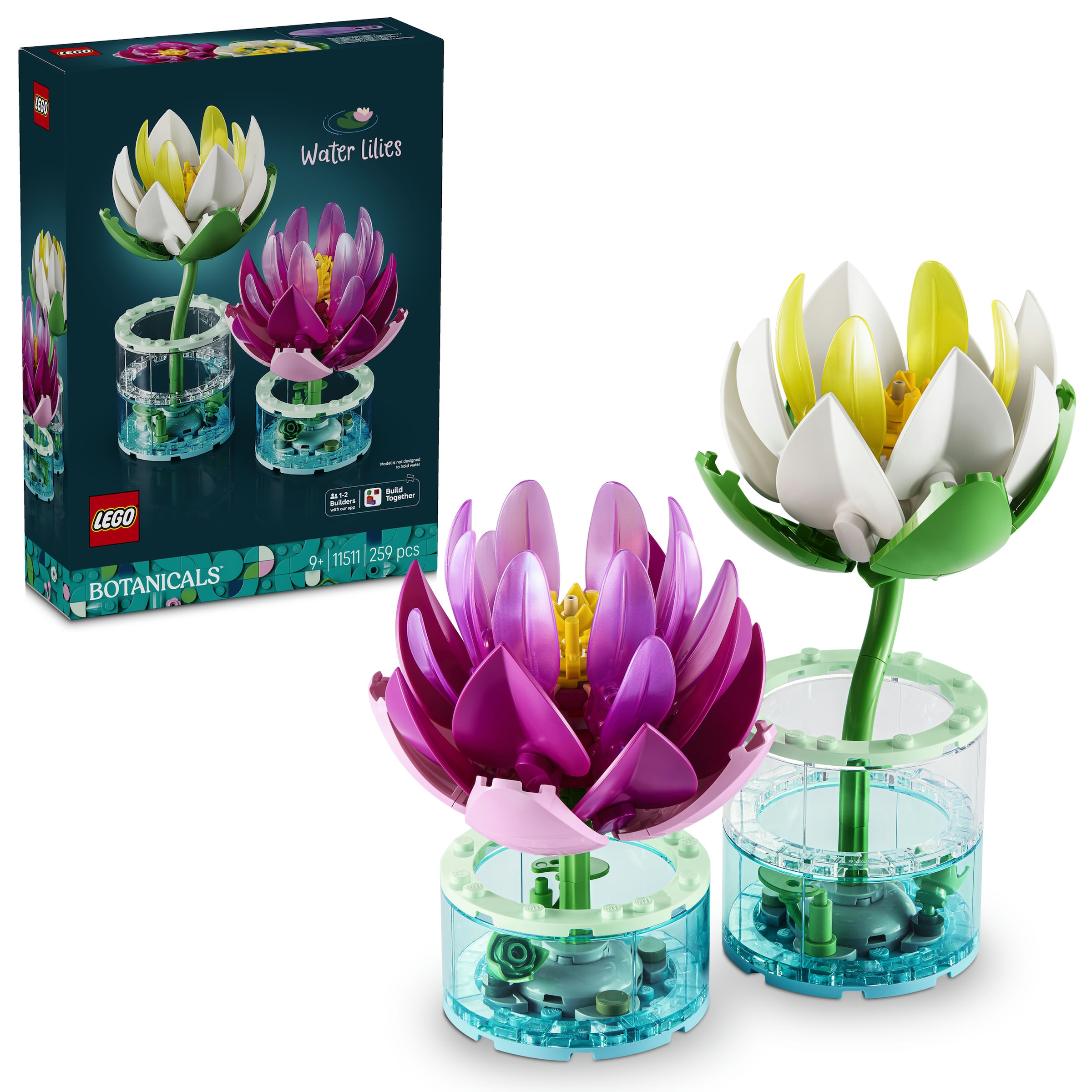 LEGO® Konstruktionsspielsteine »Seerosen (11511), LEGO Botanicals« Made in Europe
