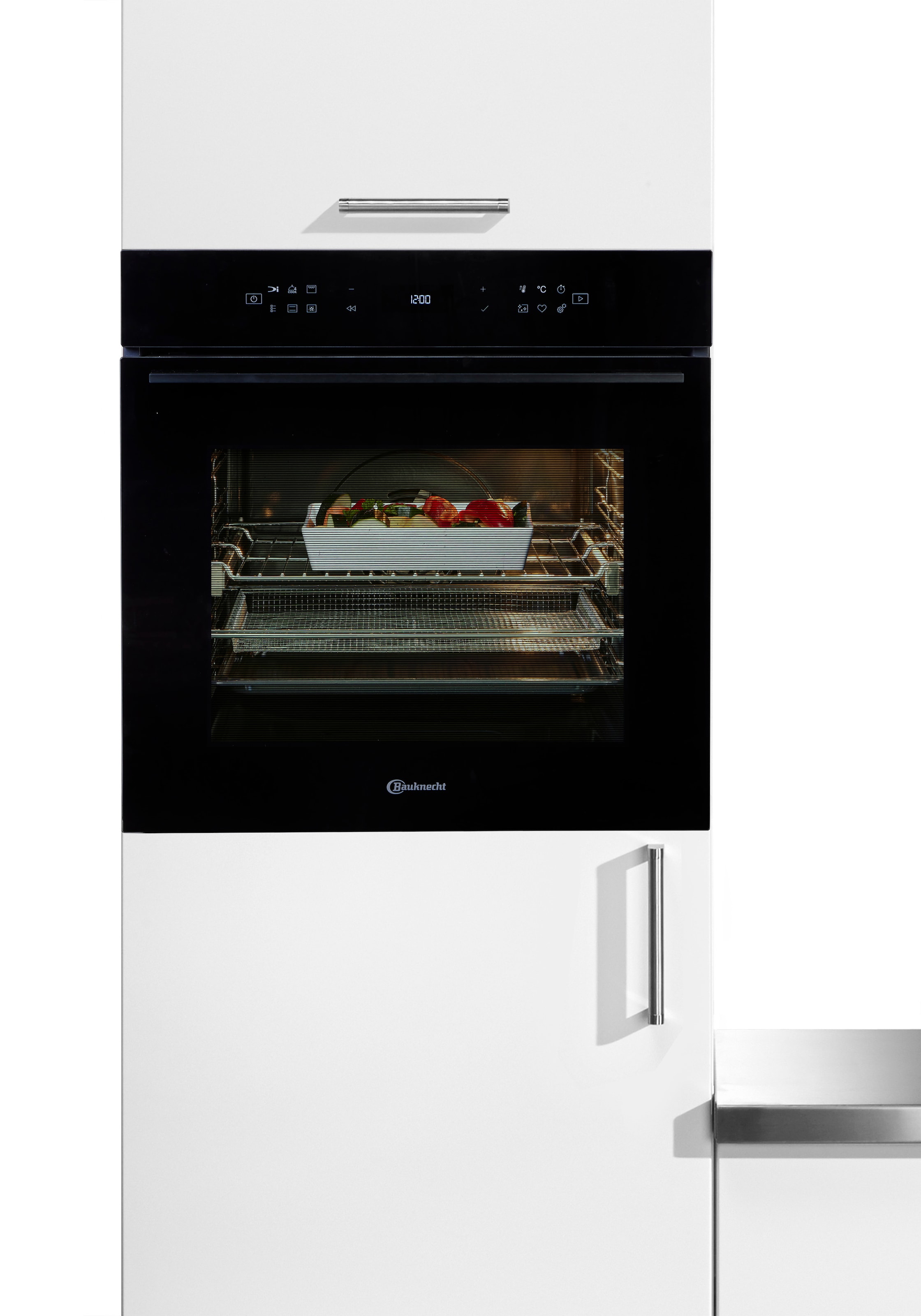 BAUKNECHT Backofen »BBI7 310C PIZZA« mit 1-fach-Teleskopauszug mit Pyrolyse-Selbstreinigung Restaurant-Pizza daheim: 310°C Pizza-Funktion inkl. Pizzastein
