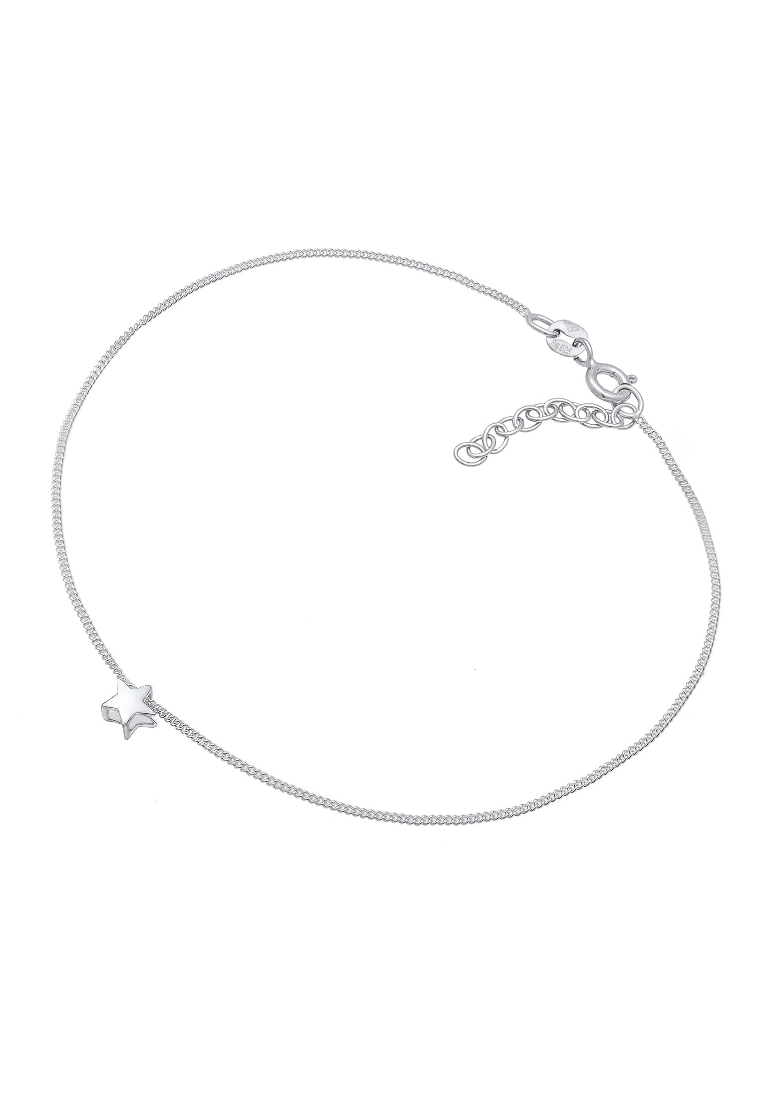 Elli Fußkette »Fußschmuck Stern Astro Fußkettchen 925 Silber«
