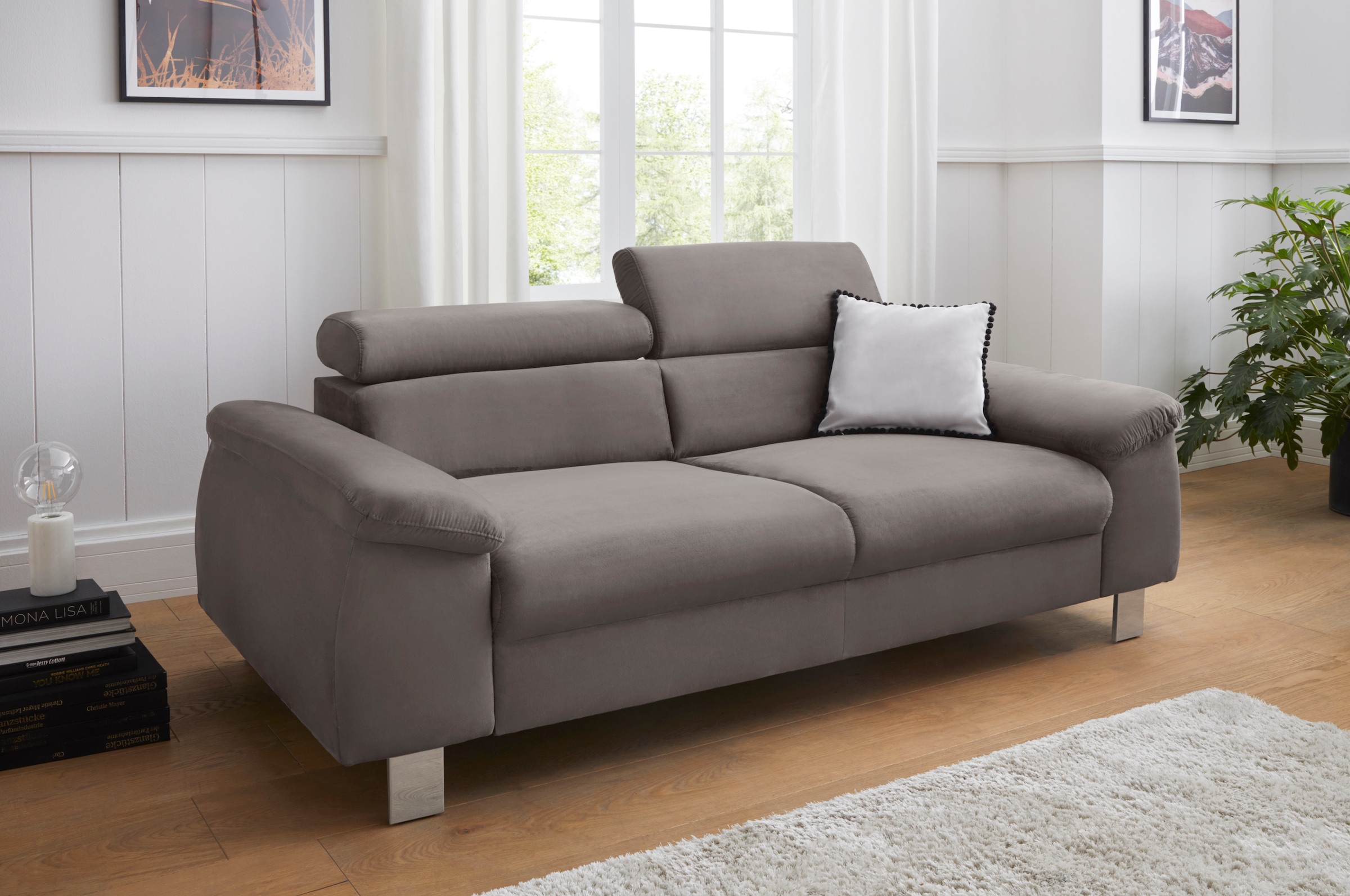 COTTA 3-Sitzer »Komaris, B: 193 cm« mit Kopfteilverstellung