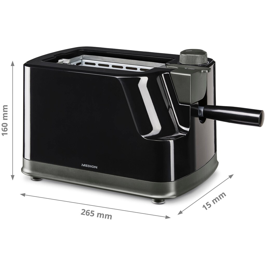 Medion® Toaster »Nussröster MD10911«, 500 W, Nüsse selbst rösten, rotierender Röstkorb, 15 Min. Timer