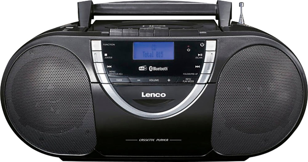 Lenco CD-Radiorecorder »SCD-6900BK - Tragbarer Radio-CD-Player mit DAB+, BT und Kassette« (Bluetooth Digitalradio (DAB+) ) in schwarz