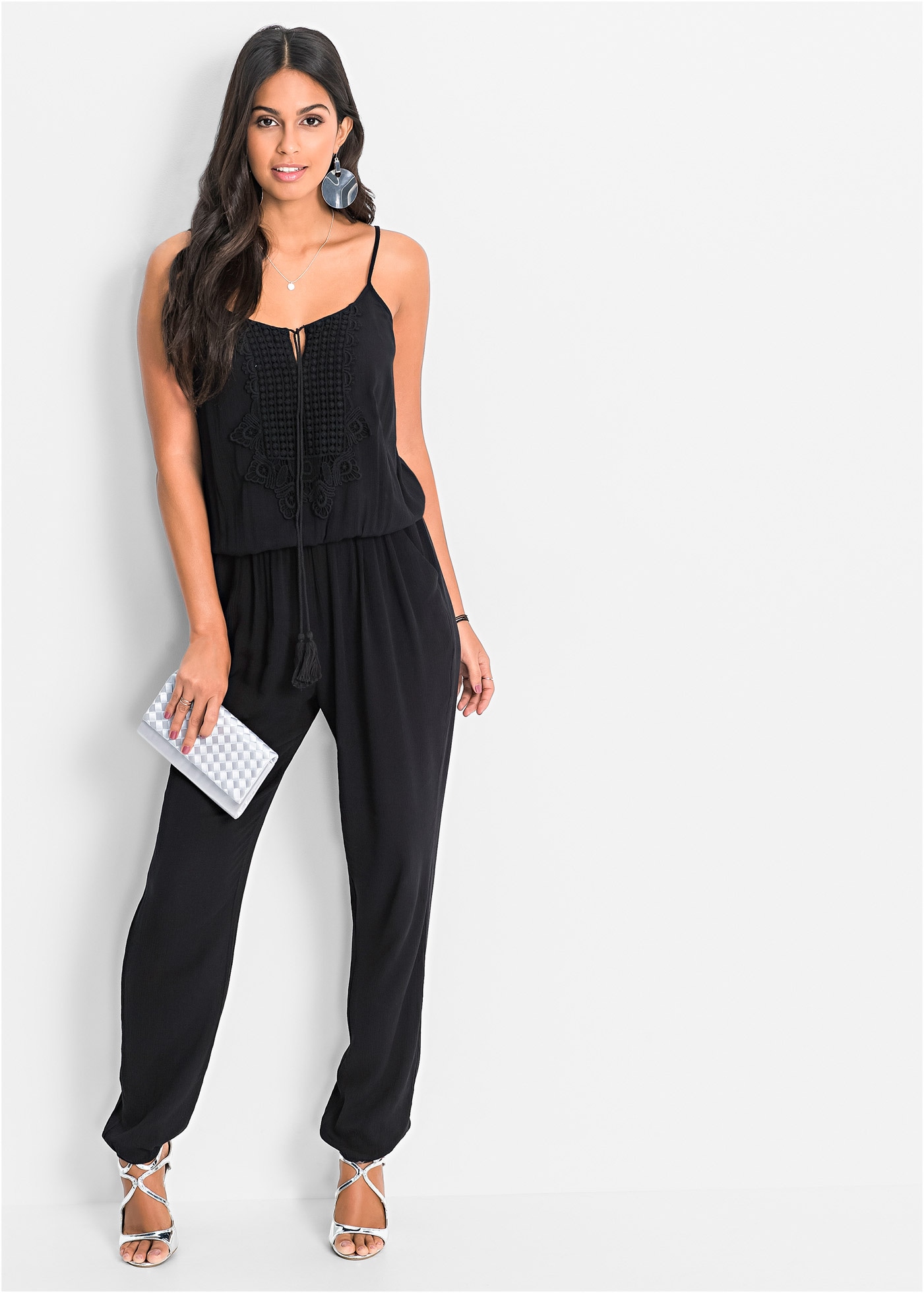 bonprix Jumpsuit »Jumpsuit aus strukturierter Viskose« Jumpsuit aus strukturierter Viskose