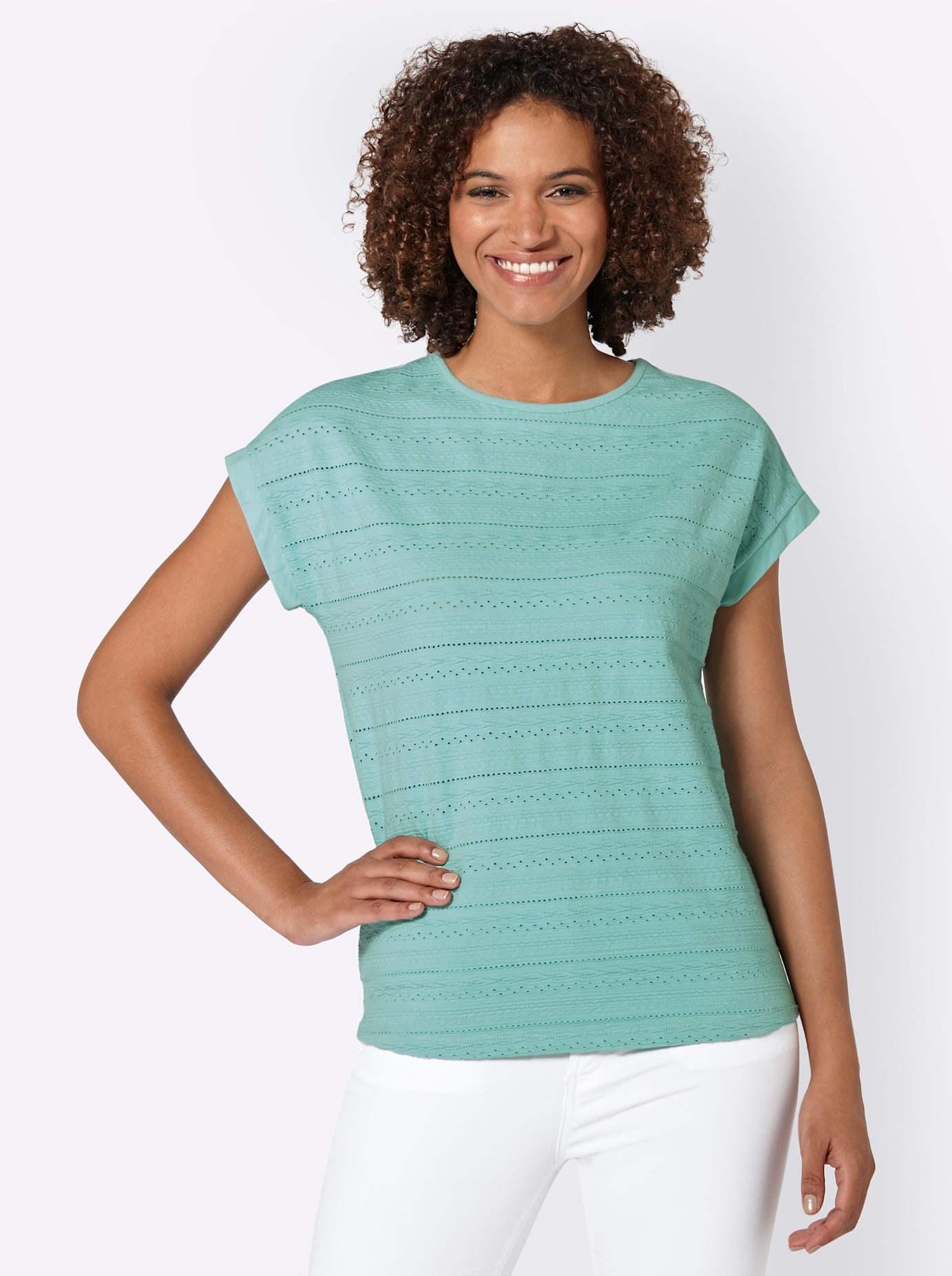 Casual Looks Kurzarmshirt »Shirt«, (1 tlg.)