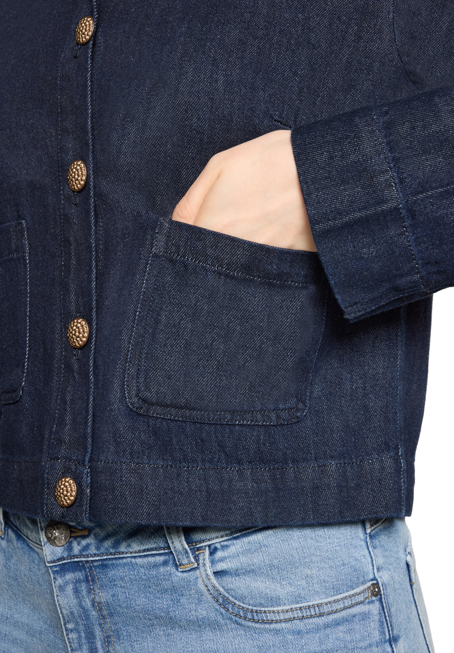 Cartoon Jeansblazer »Jeansjacke mit Kunstfellkragen«