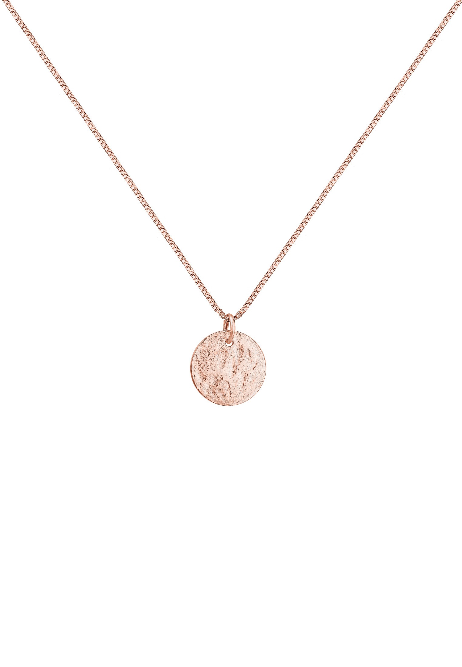 Elli Kette mit Anhänger »Halskette Plättchen Organic 925 Sterling Silber«