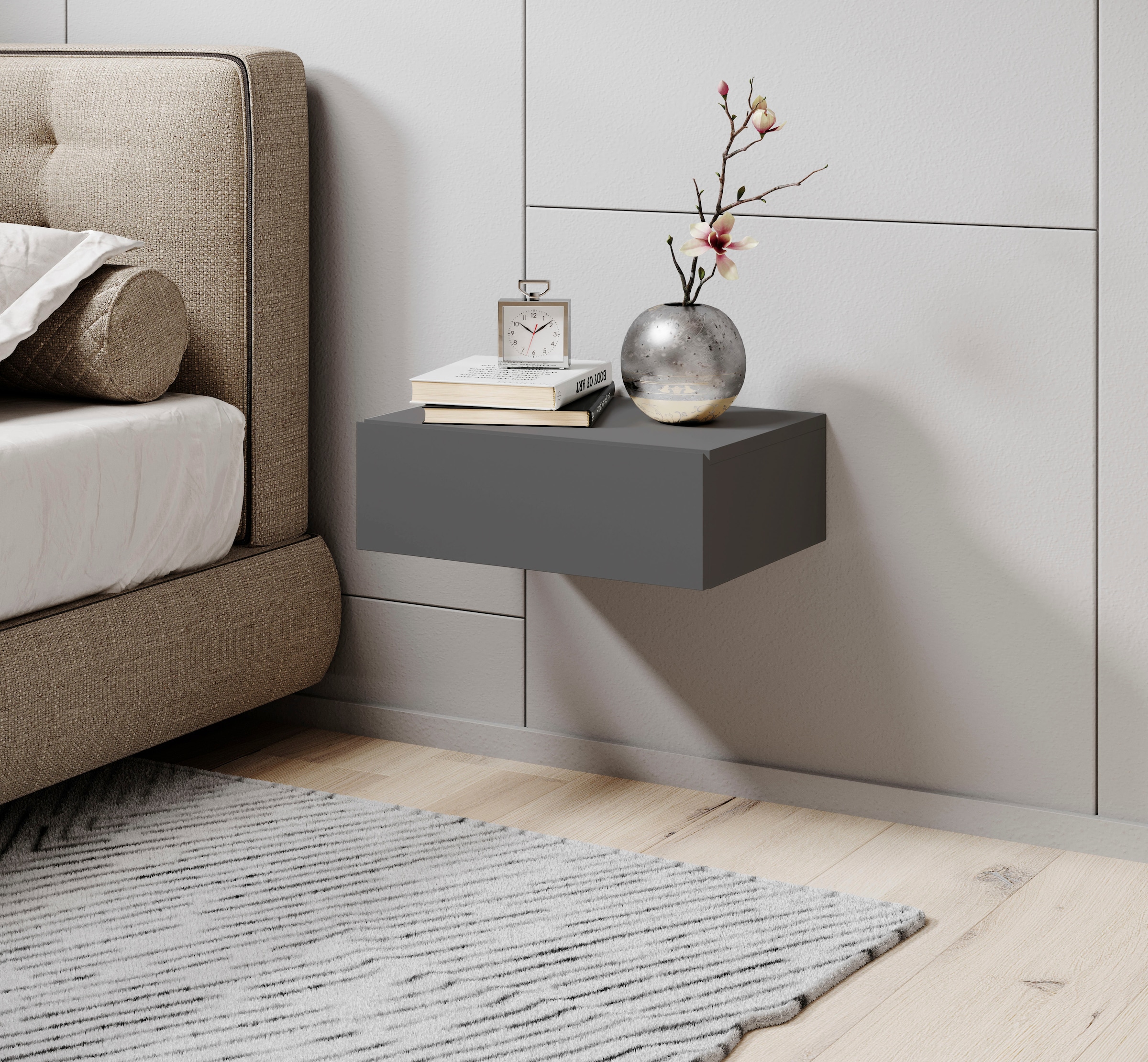 Schlafkontor Nachtkommode »Tajo«, mit Schublade, Nachtkonsole für Wandmontage
