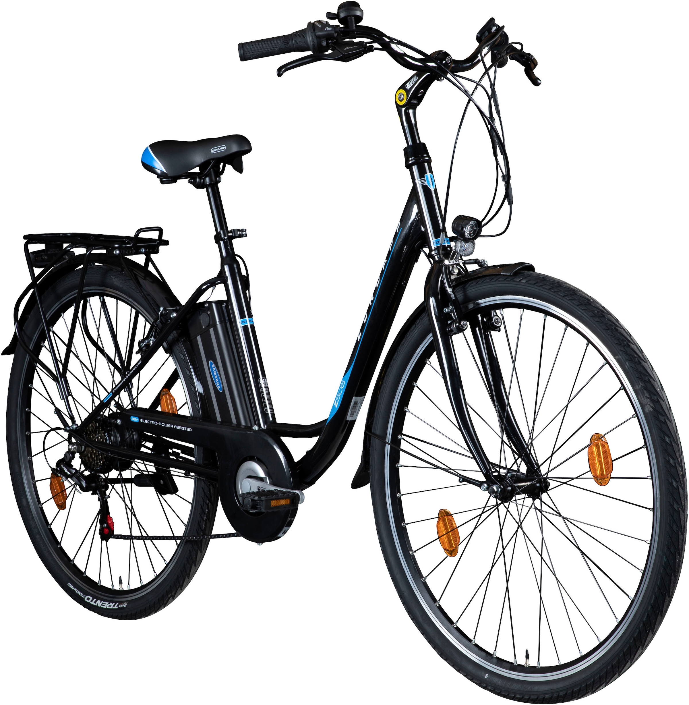 Zündapp E-Bike »Z505«, 6 Gang, Shimano, Tourney, Heckmotor 250 W, Pedelec, Elektrofahrrad für Damen u. Herren