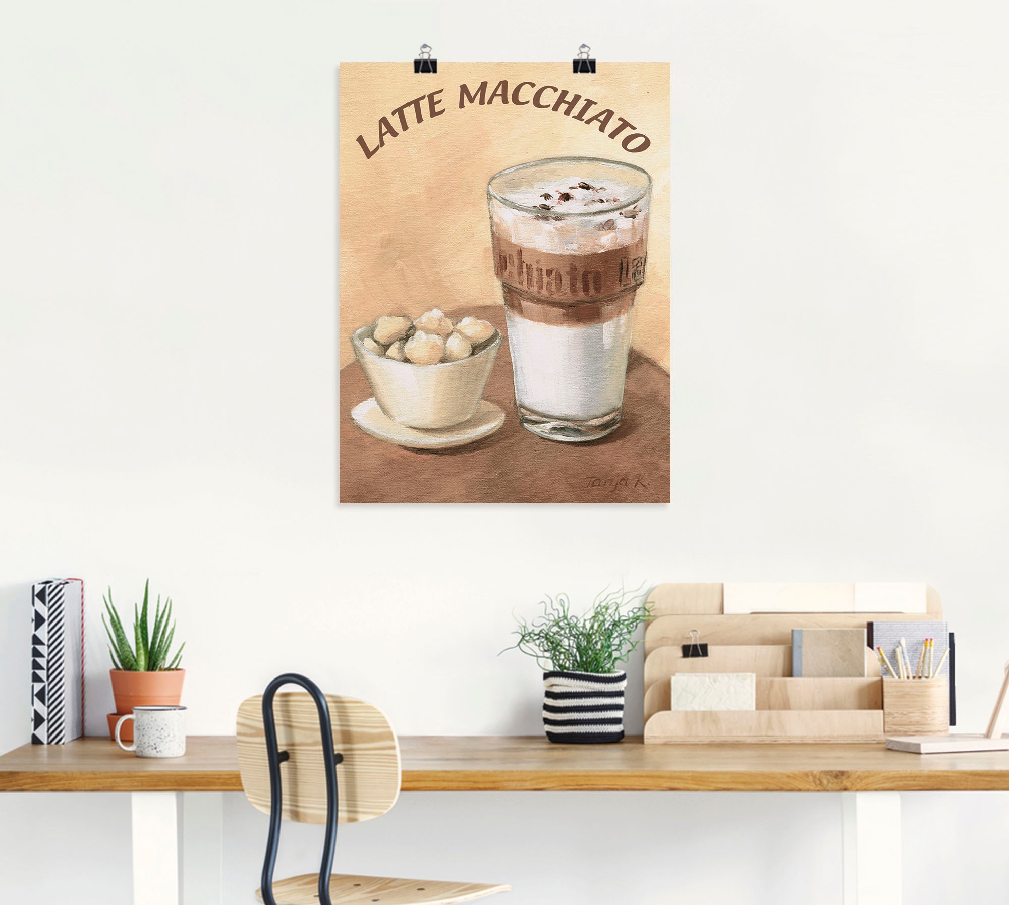 Artland Wandbild »Latte Macchiato«, als Poster, kaufen St.), bei Leinwandbild, (1 verschied. Getränke, Wandaufkleber OTTO Größen in online