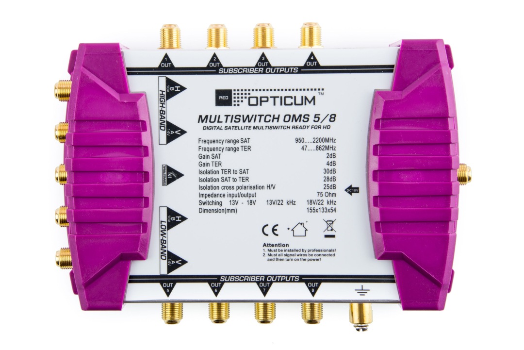 SAT-Verteiler, »Multischalter OMS 5/8P«