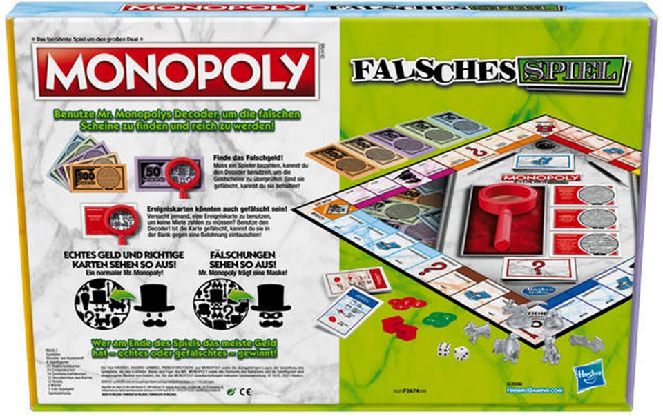 Hasbro Spiel »Monopoly Falsches Spiel«, Made in Europe