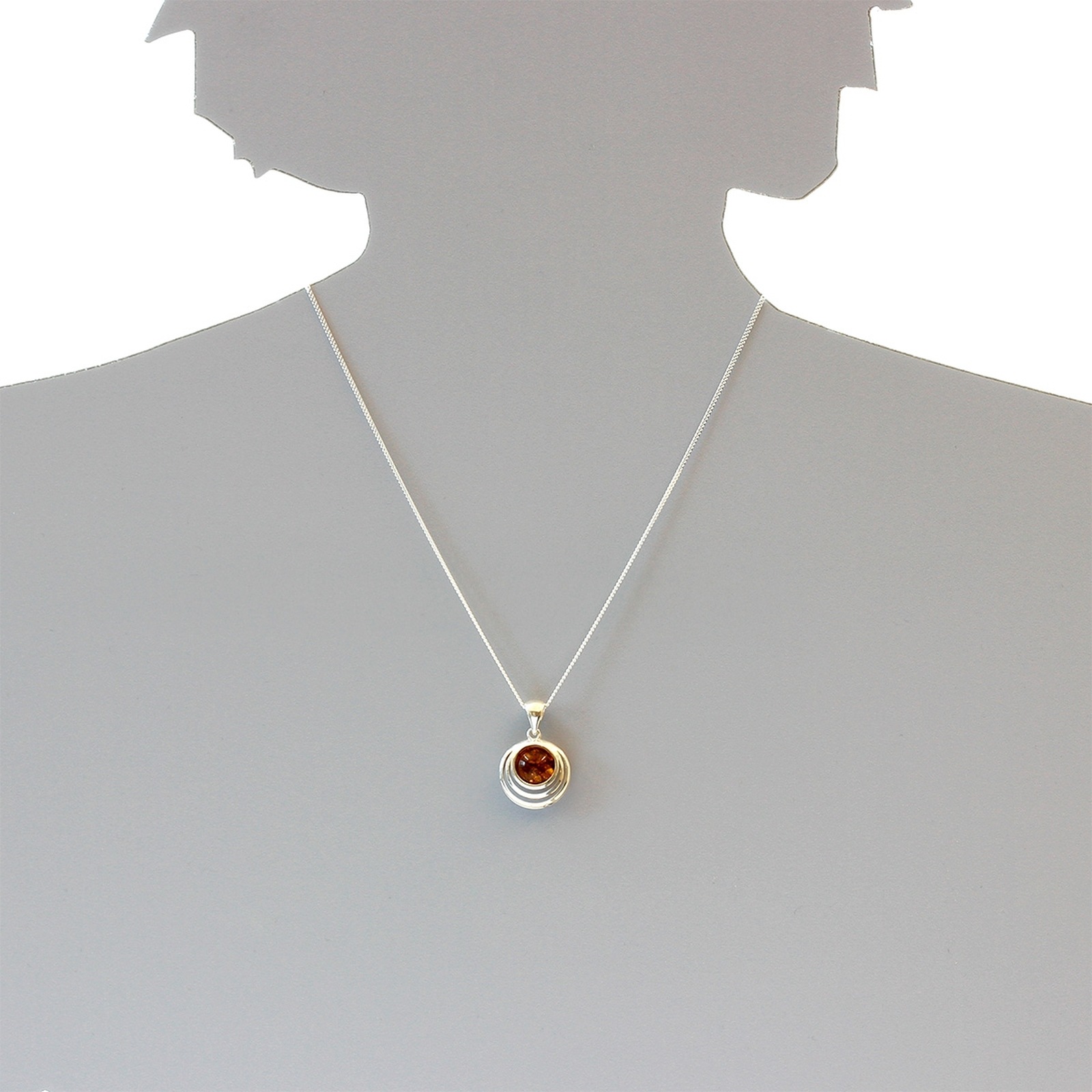 OSTSEE-SCHMUCK Kette mit Anhänger »- Fabienne - Silber 925/000 - Bernstein«