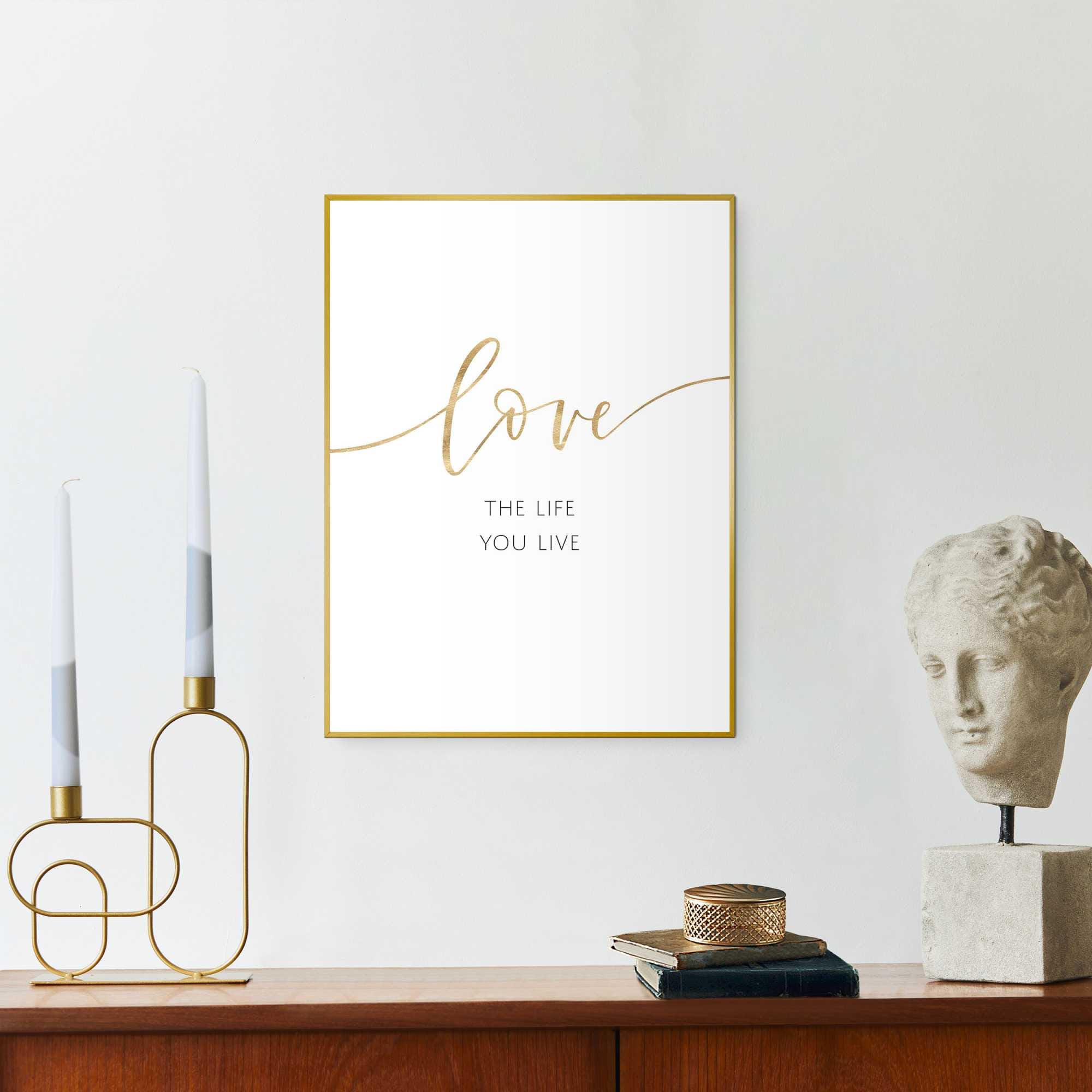 Reinders! Bild mit Rahmen »Life is Love«