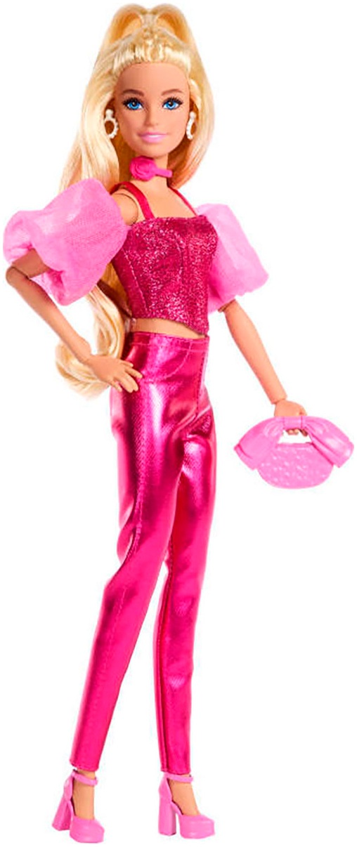 Barbie Anziehpuppe »Barbie Deluxe Style im pinken Metallic Outfit«