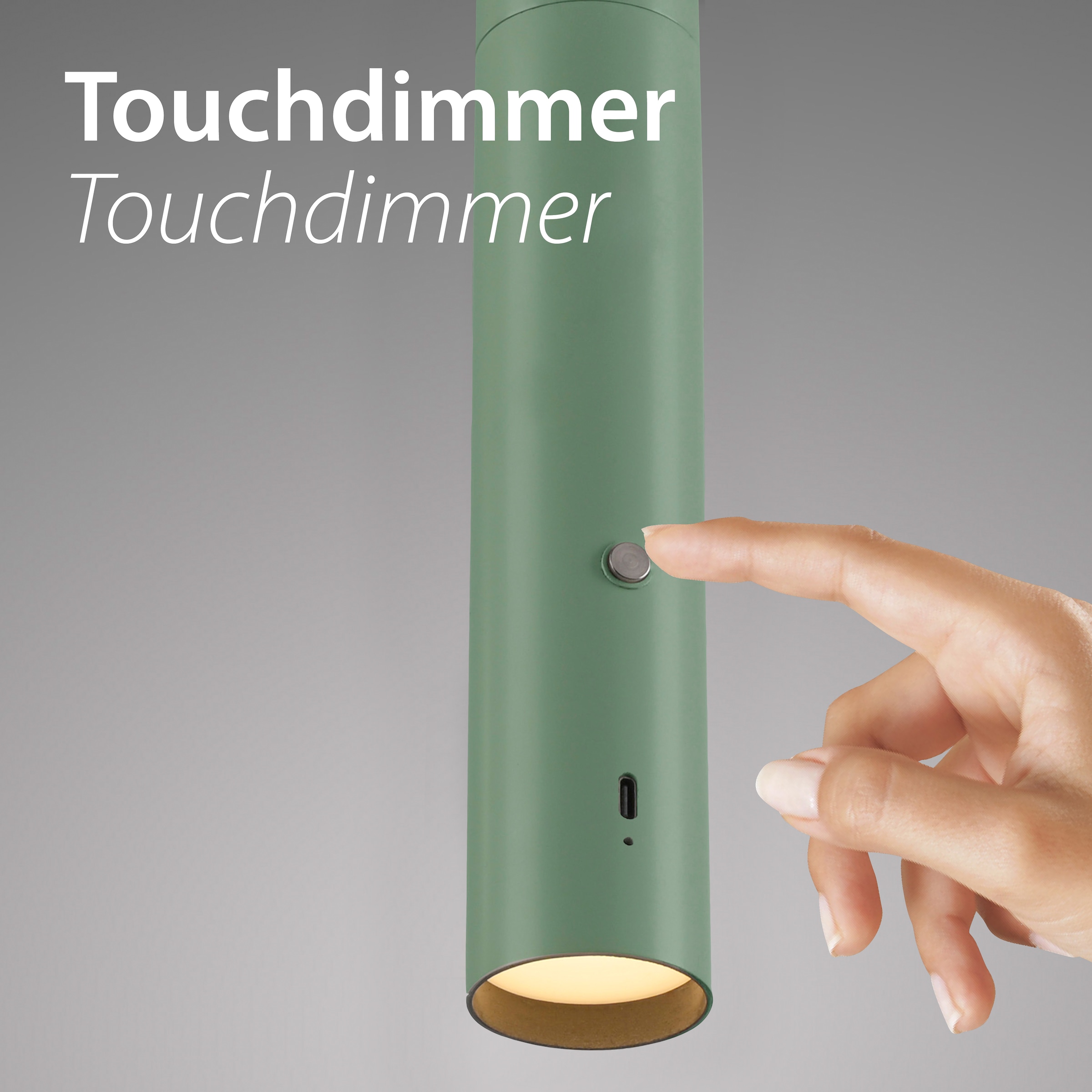 JUST LIGHT Pendelleuchte »ATTACH« LED-Modul 1 Stk. Warmweiß Akkuleuchte, mobile Lichtlösung, Taschenlampe